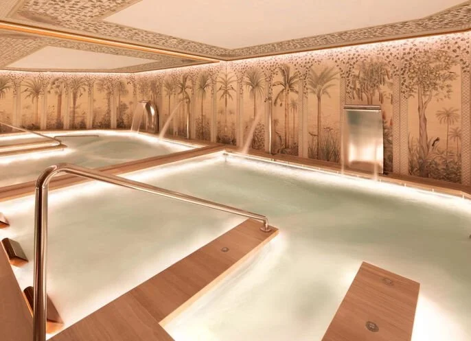 Hydrotherapy area at Majestic Hotel & Spa Barcelona, one of the best luxury spa hotels for relaxation in Spain