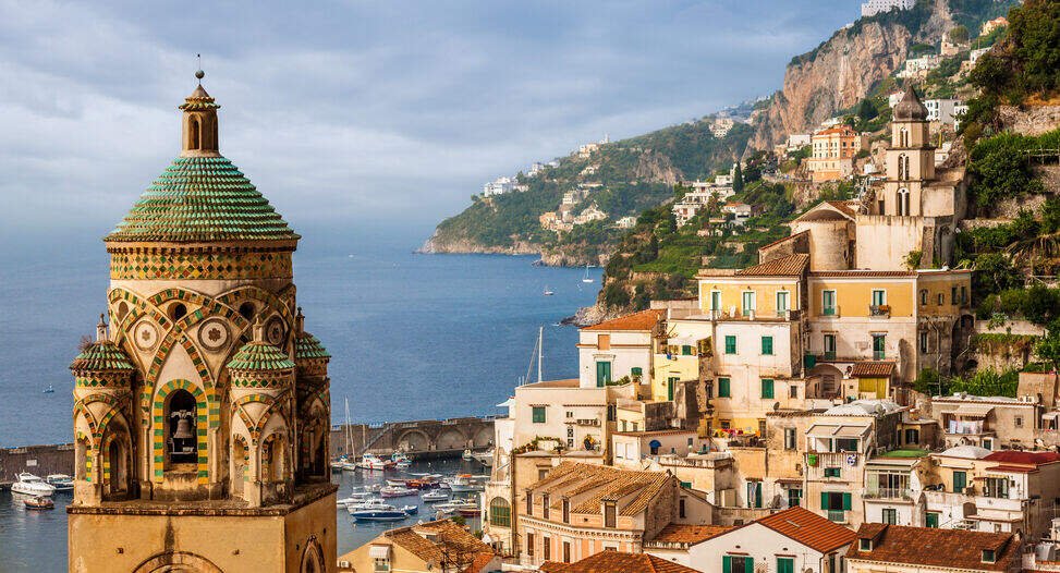 Amalfi coast wide view