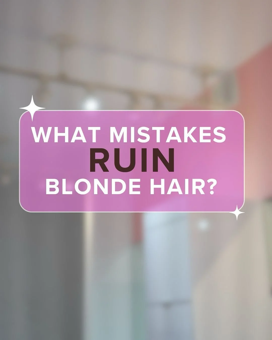 ✨ Blonde is a dream. But sometimes&hellip; it turns into a nightmare.
Frizz, brassiness, dryness, breakage&hellip;
And the worst part &mdash; why does it happen even when you &ldquo;did everything the same&rdquo;? 🫠

We&rsquo;ve gathered 5 common mi