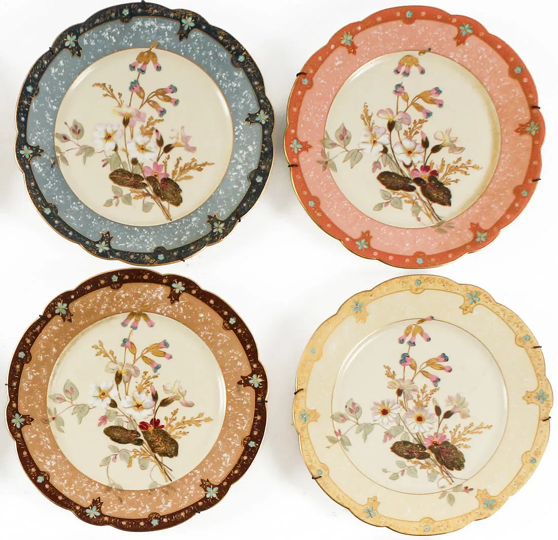 Vintage plates, ready to hang