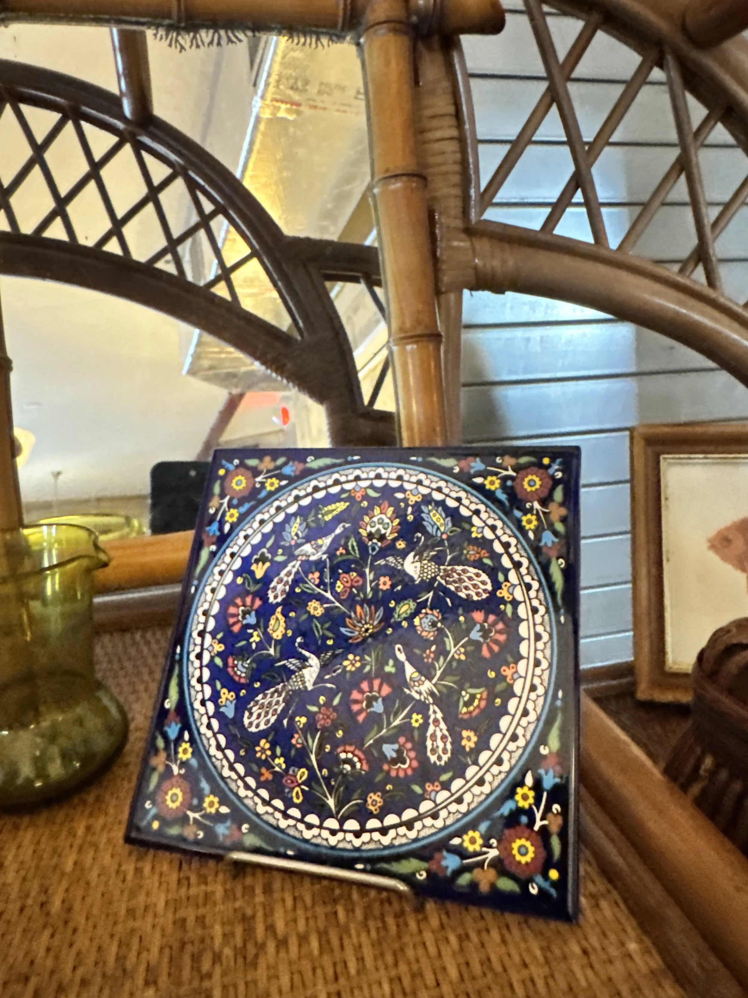 Wall Tile – Armenian/Ottoman Style Hand-Painted Ceramic