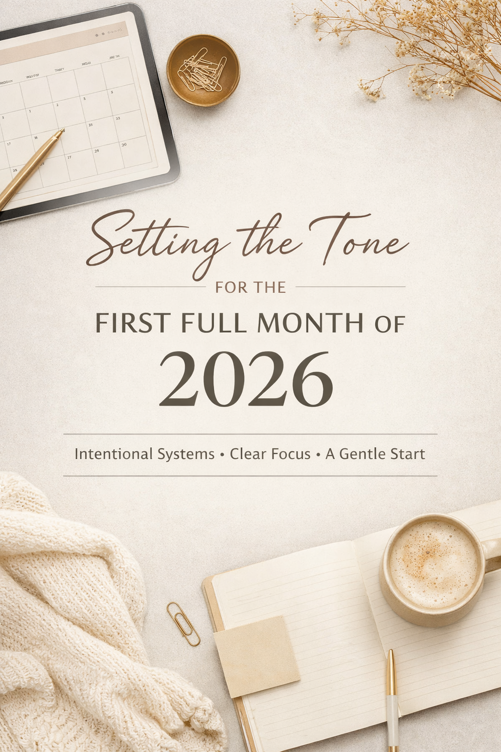 How I’m Preparing for the First Full Month of 2026 (Without the Pressure)