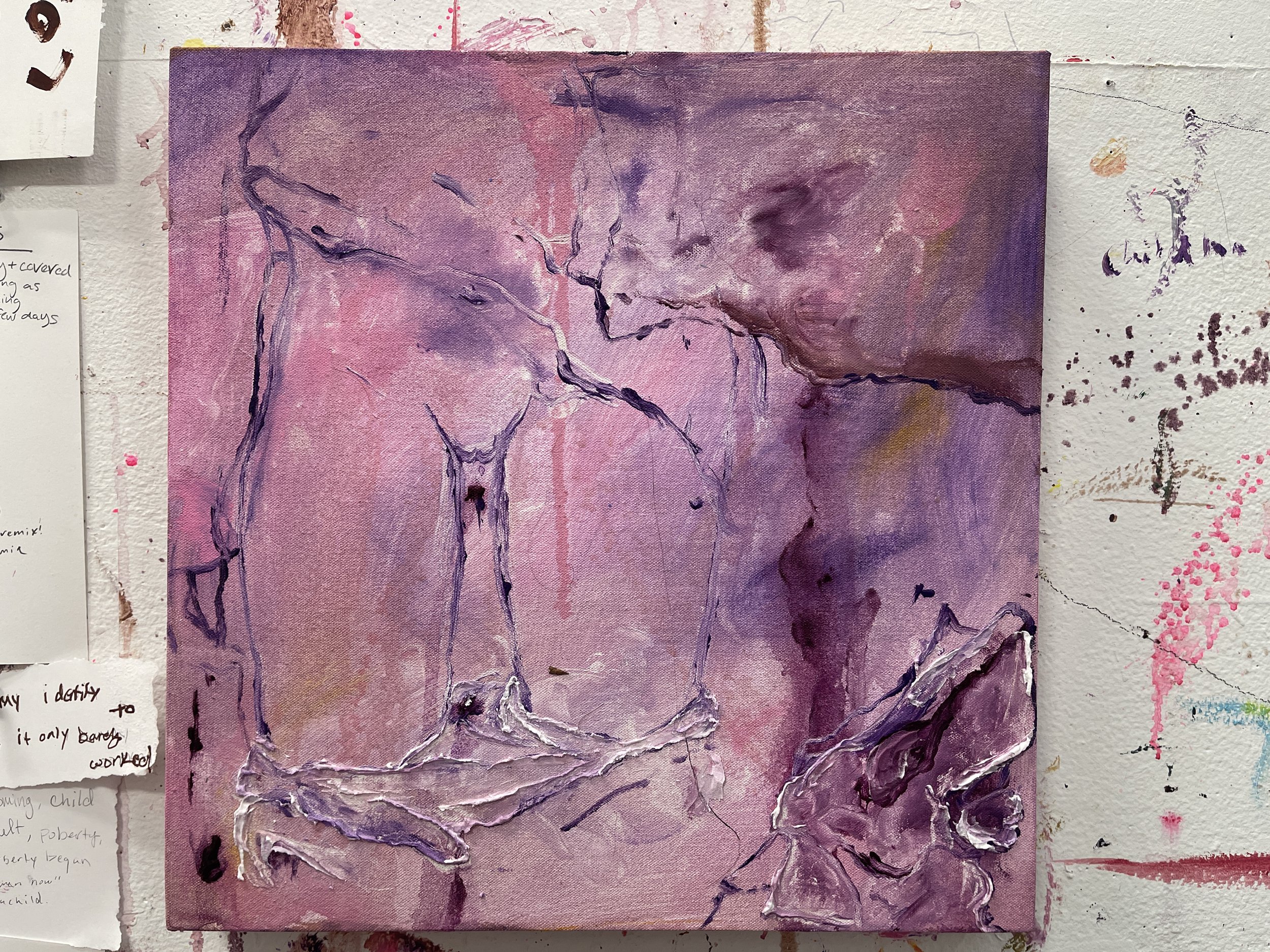 Color palette swap painting Papai did with artist Jamie Brinker.
