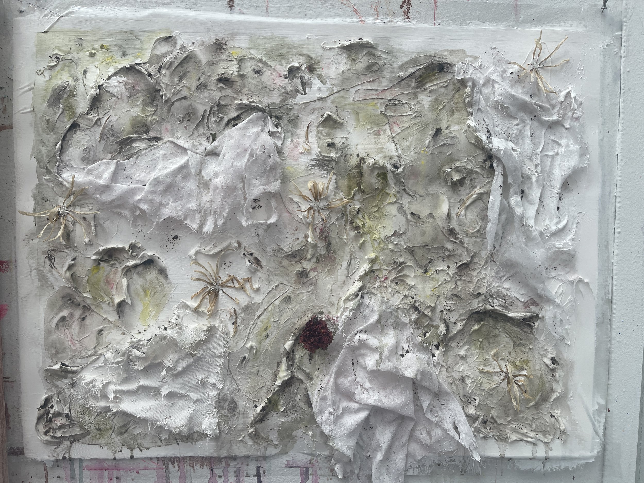 A work Papai made in response to Valerie Hegarty's "Climbing Rosebush."