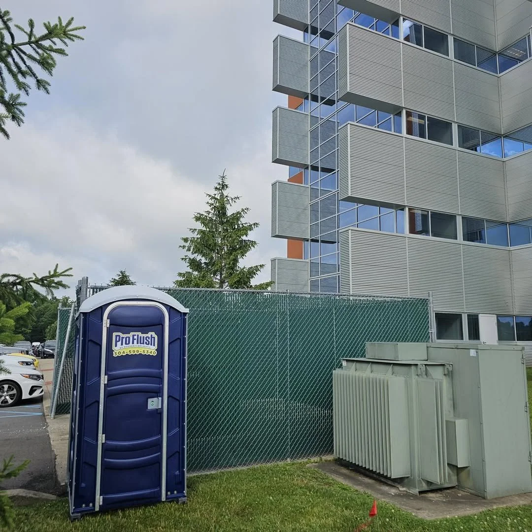 Commercial building portable toilet rentals
