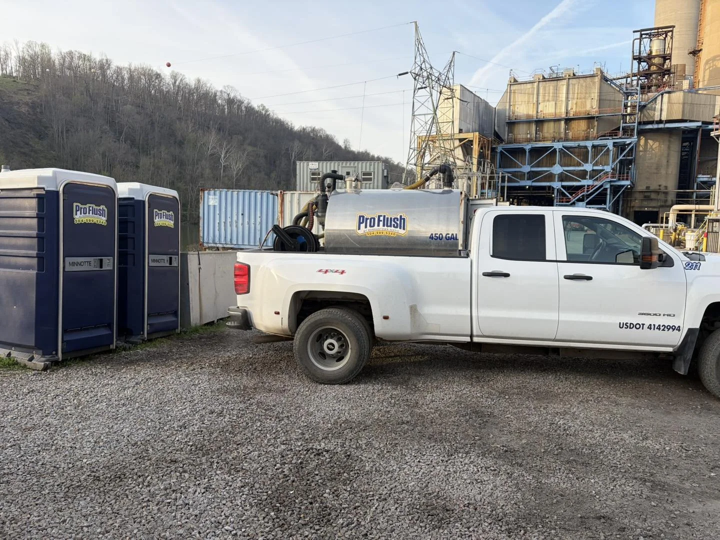 Industrial and Commercial locations for toilet rentals