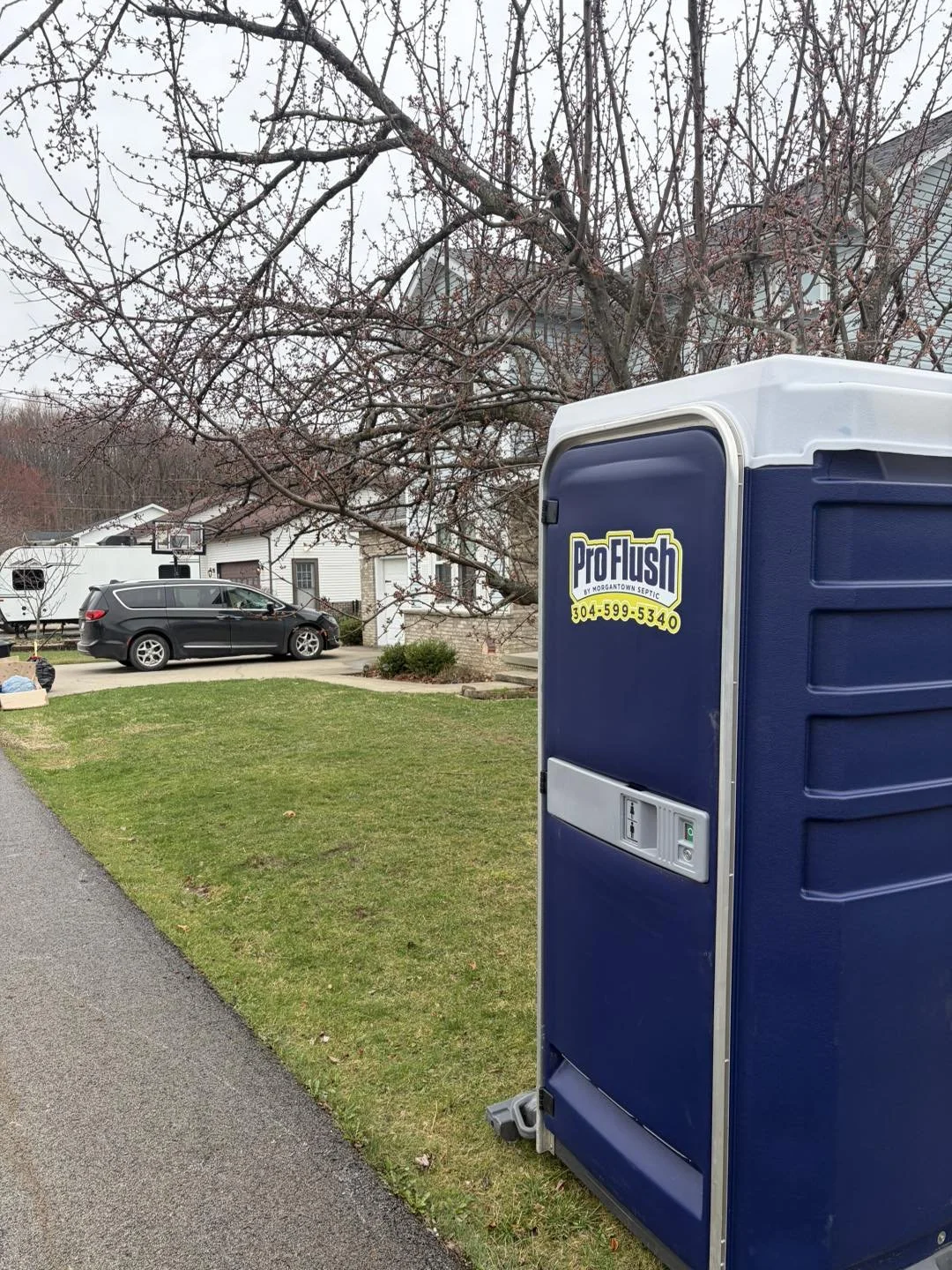Residential Construction Site portable toilet rental
