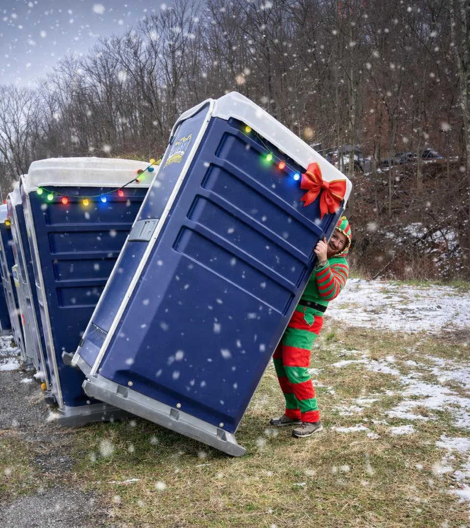 Winter rental porta potties - rentals in the Morgantown WV area