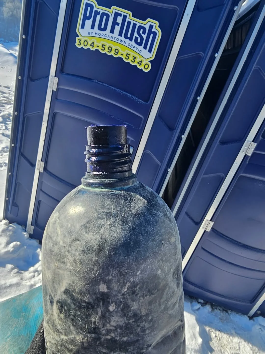 Porta Johns for winter conditions in WV