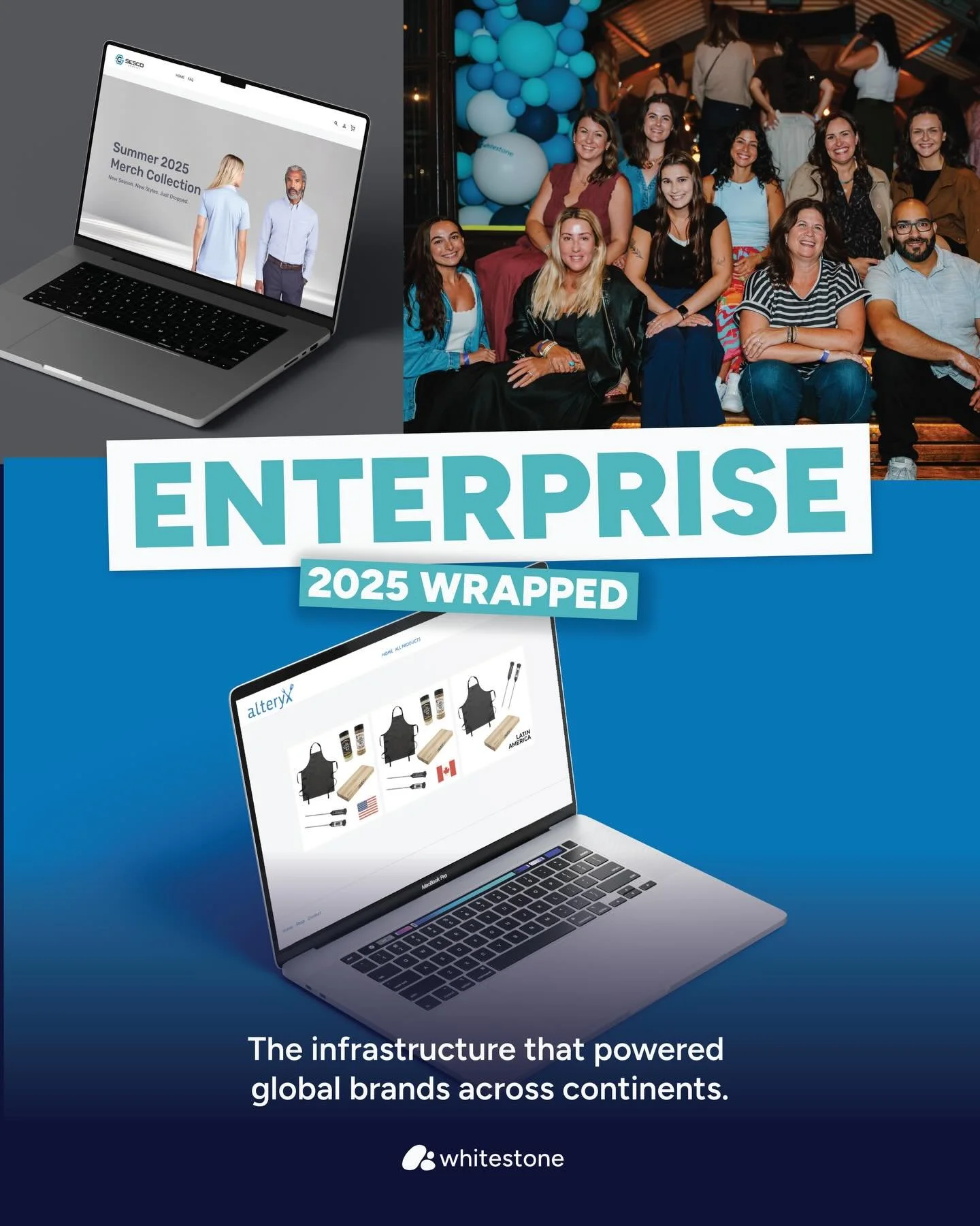 It&rsquo;s been a big year for the Enterprise team at Whitestone. 

But as demand grows, it&rsquo;s our commitment to keep growing with you. Here&rsquo;s to new heights in 2026! 

#YearInReview #Enterprise #ecommerce