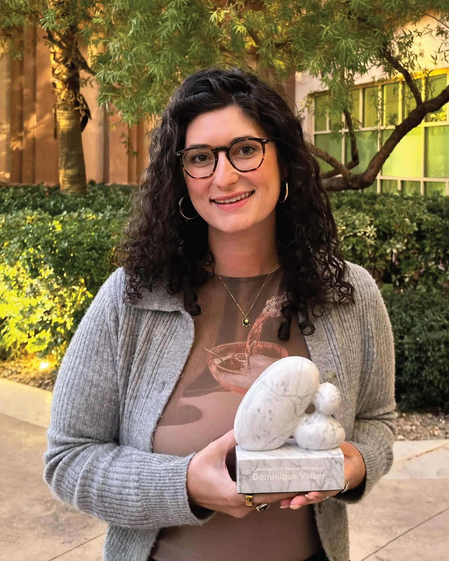 This week at the PPAI Expo, we honored Dominique with her 10-year Whitestone award. 

A fully custom marble piece, it was designed with intentional details and personalization to match the milestone. So happy we got to celebrate this moment as a team