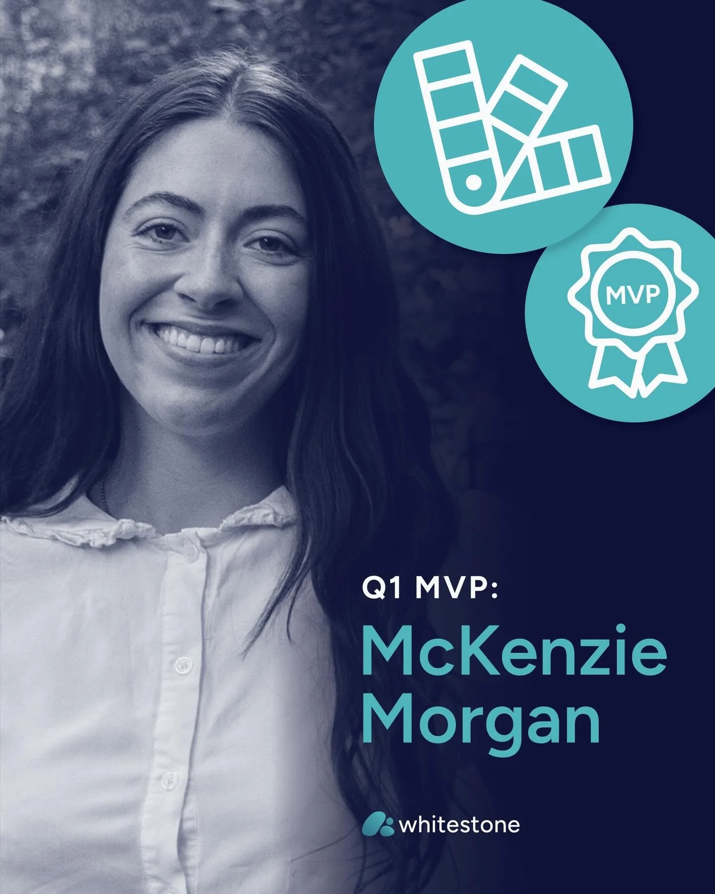 Huge congrats to McKenzie for being named our Q1 2026 MVP 🏆

McKenzie has shaped how Whitestone shows up, turning trend-forward storytelling into a true growth engine. She&rsquo;s collaborative, intentional, and always goes the extra mile to make ev