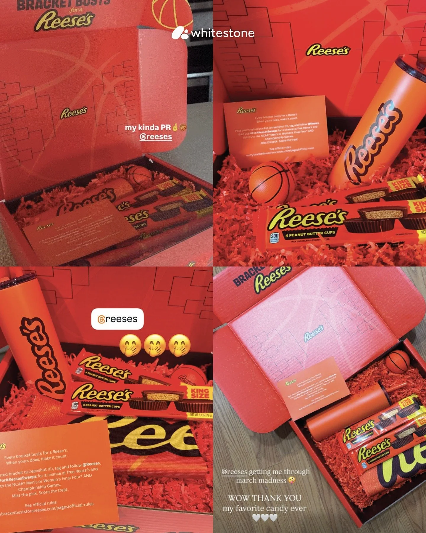 The ultimate March Madness survival kit🏀

We put together these @reeses Bracket Busts influencer mailers complete with a branded water bottle, microfiber towel, stress ball, and of course, plenty of Reese's to go around.

#NoTwoStonesAreAlike