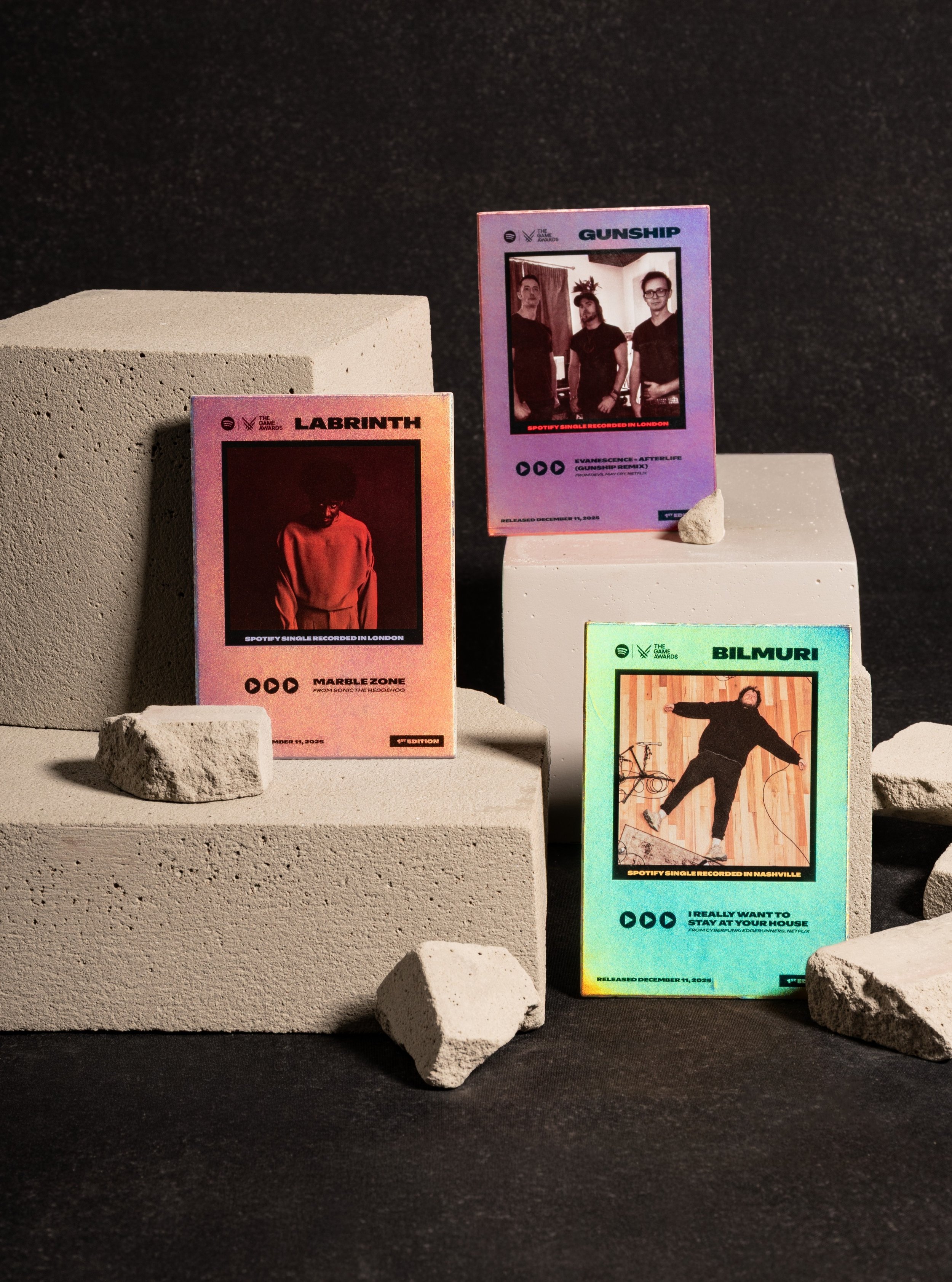 Holographic Spotify trading cards, crafted shot in-house by Whitestone. When the work is this good, it deserves photos to match. 

DM us to get started on your next Whitestone Photography project.

#NoTwoStonesAreAlike #Photography