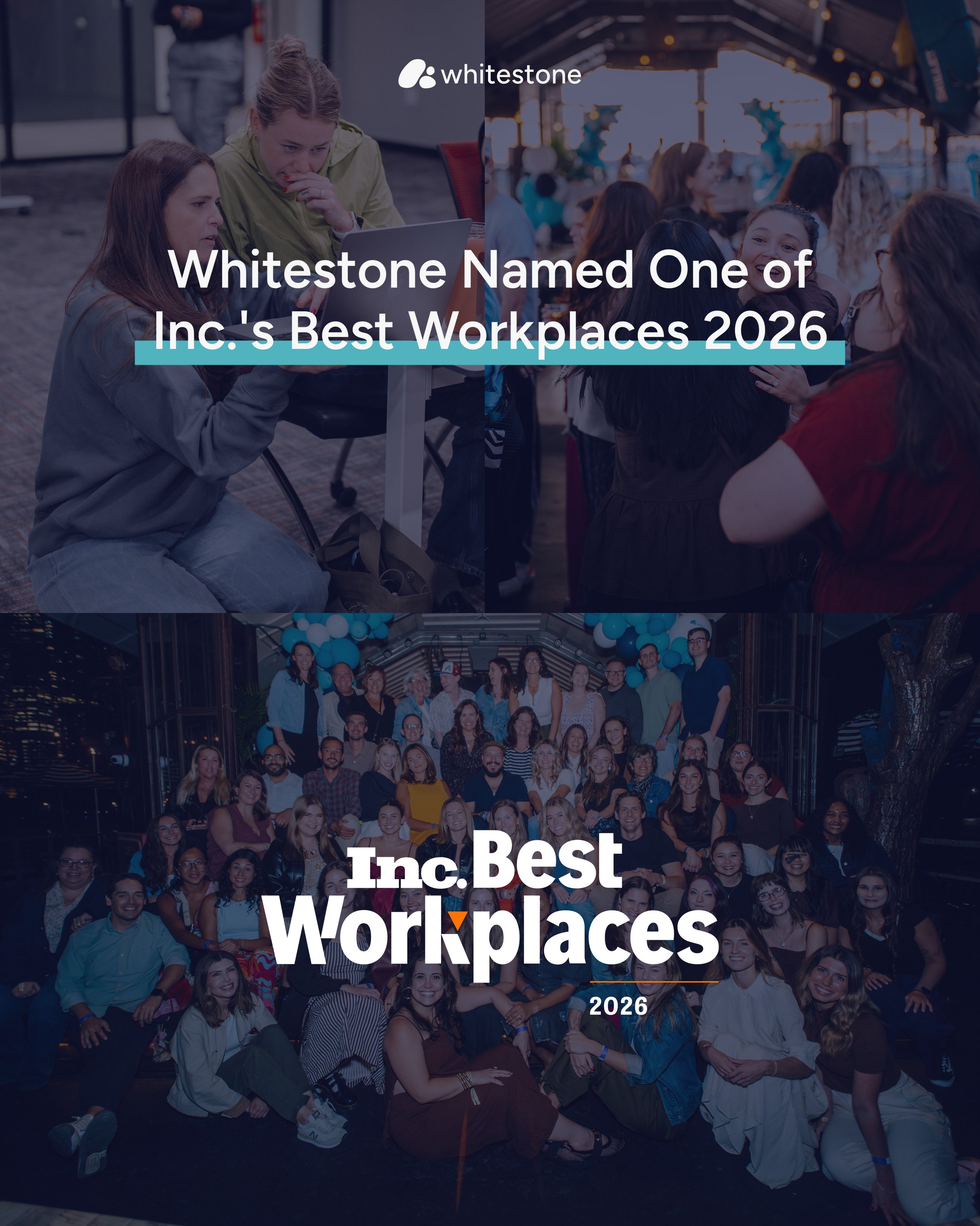We're proud to share that Whitestone has been named one of @incmagazine's Best Workplaces for 2026!

This is now our third time on the list, and truly, it never gets old. This recognition is about the people who show up every day, invest in each othe