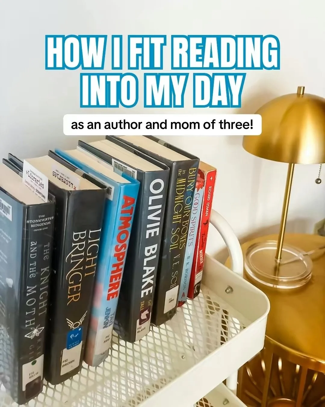 Reading routine as a busy mom of three 📚

Every day looks different but here is a loose reading routine for getting more pages in during my day! I don&rsquo;t do all of these every day, but try to read as much as l&rsquo;m able.

Books bring me so m