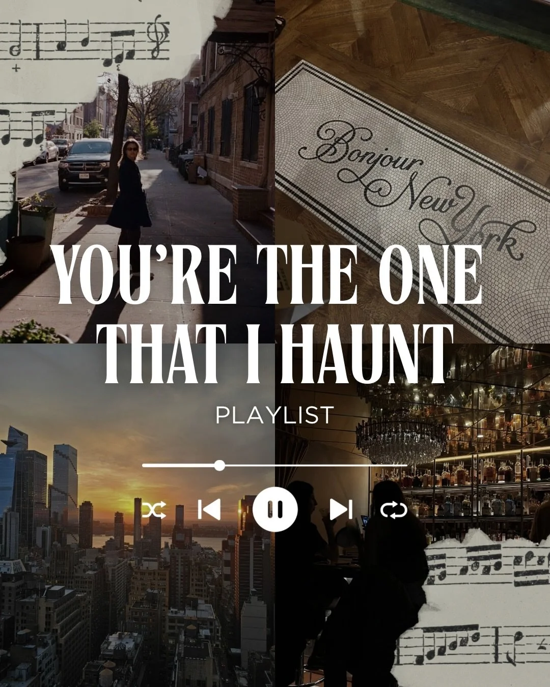 The songs I listened to on repeat while drafting and editing You&rsquo;re the One That I Haunt 🖤👻

Safe to say Gracie Abrams fueled most of this book. 🥰

kw: romance book, romance author, romcom, speculative romance novel, romance novel, debut aut