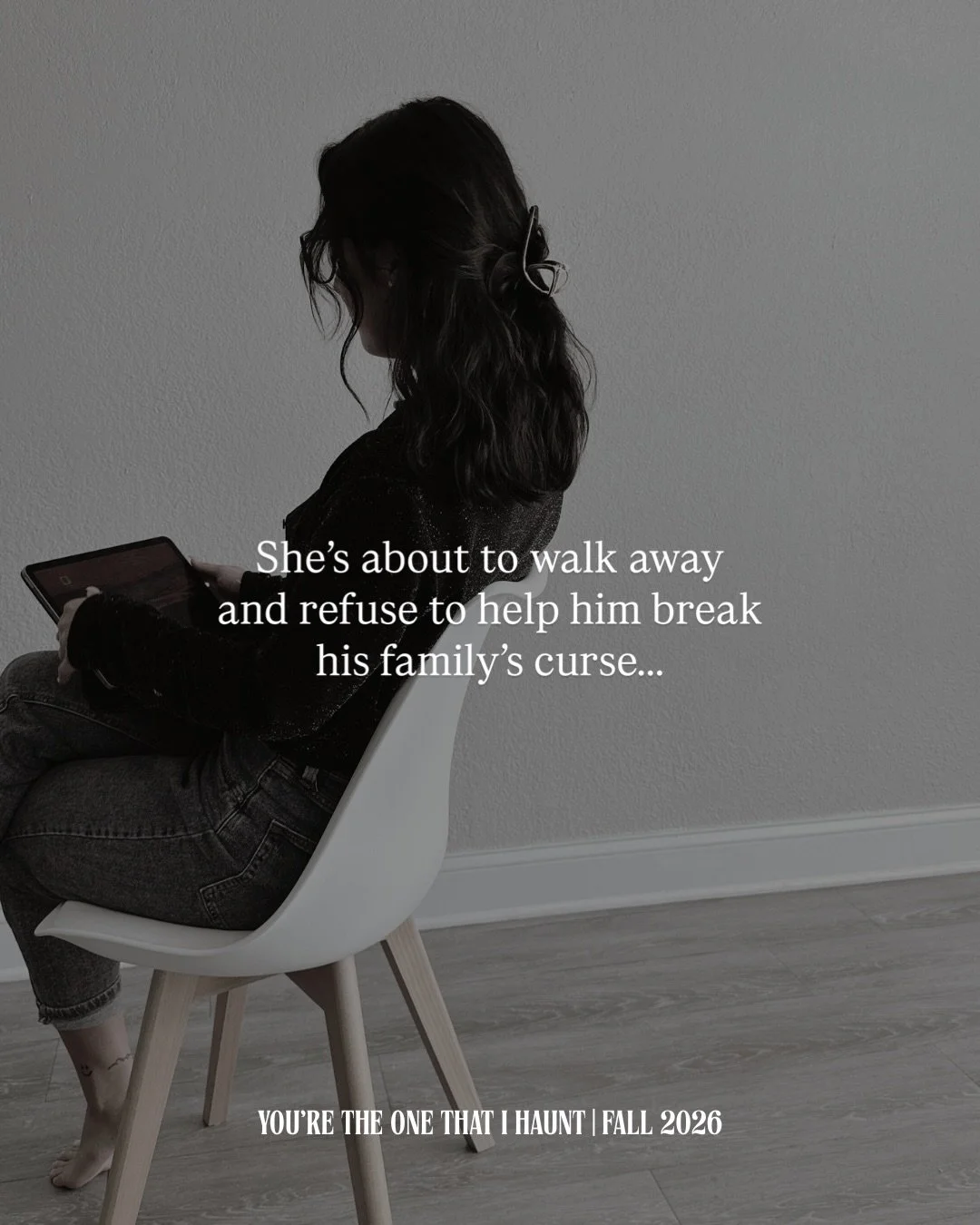 And so it begins 👻🖤

YOU&rsquo;RE THE ONE THAT I HAUNT is a slow-burn speculative romcom about a woman who must team up with a distractingly handsome ghost to save her best friend and lifelong crush from a generational curse. 

Featuring:
❤️&zwj;🔥