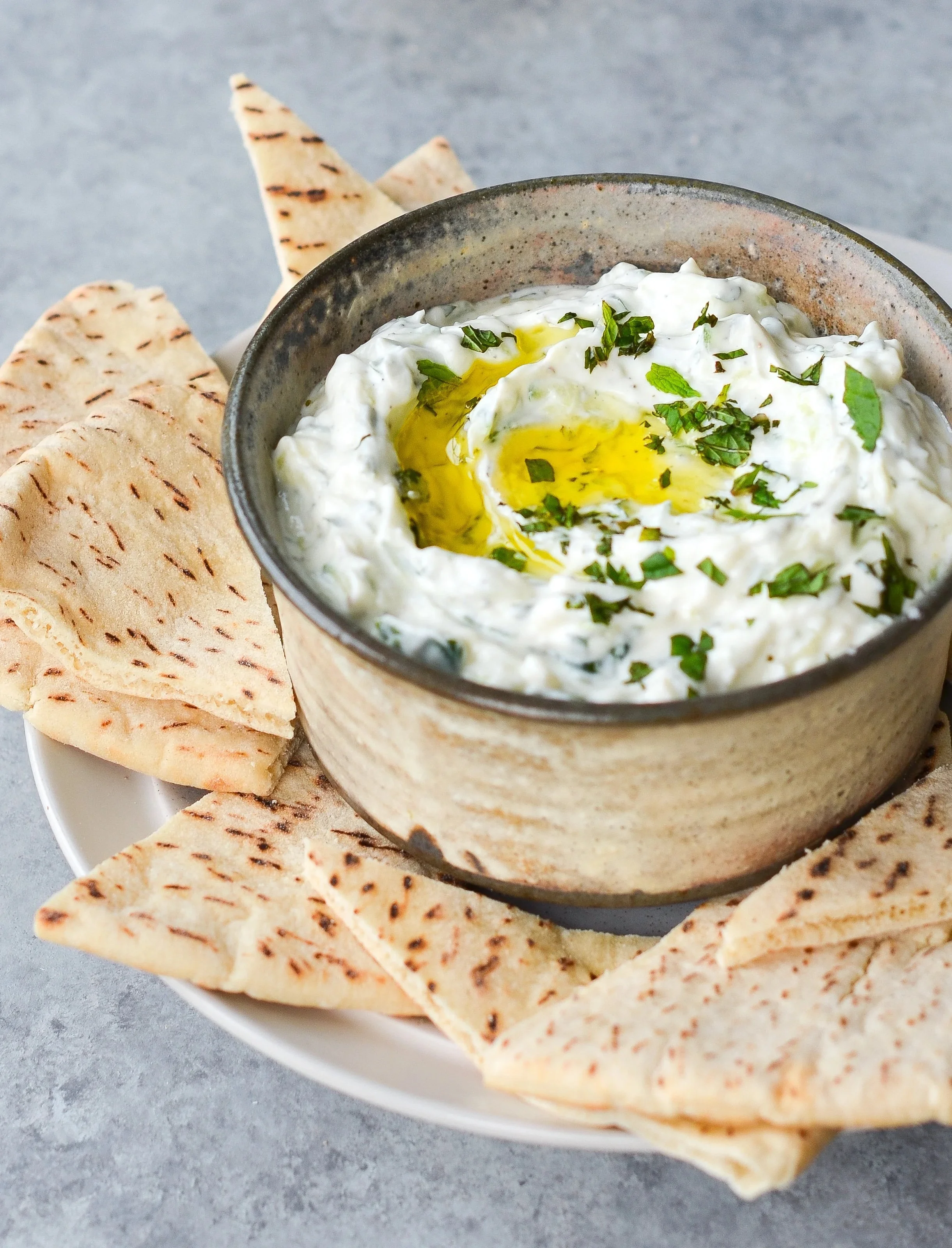 Cucumber Yogurt Dip with Fresh Herbs