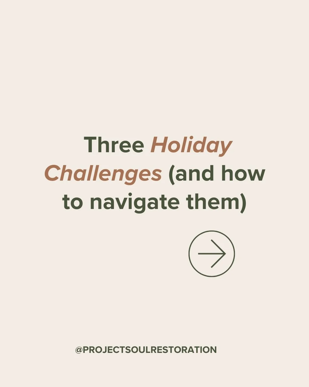 The holidays can bring up more than we expect&mdash;family dynamics, grief or absence, and the pressure to do it all just right.

If this season feels heavy, consider pausing to ask yourself:
&bull; What feels most tender for me right now?
&bull; Wha