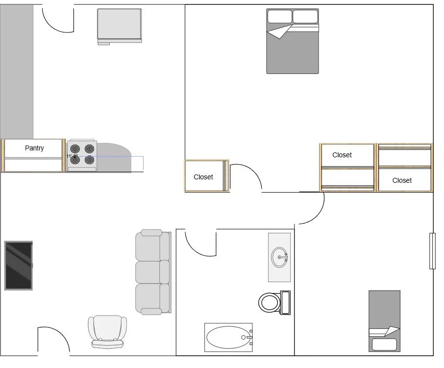 Floorplan — Elmwood Terrace Apartments