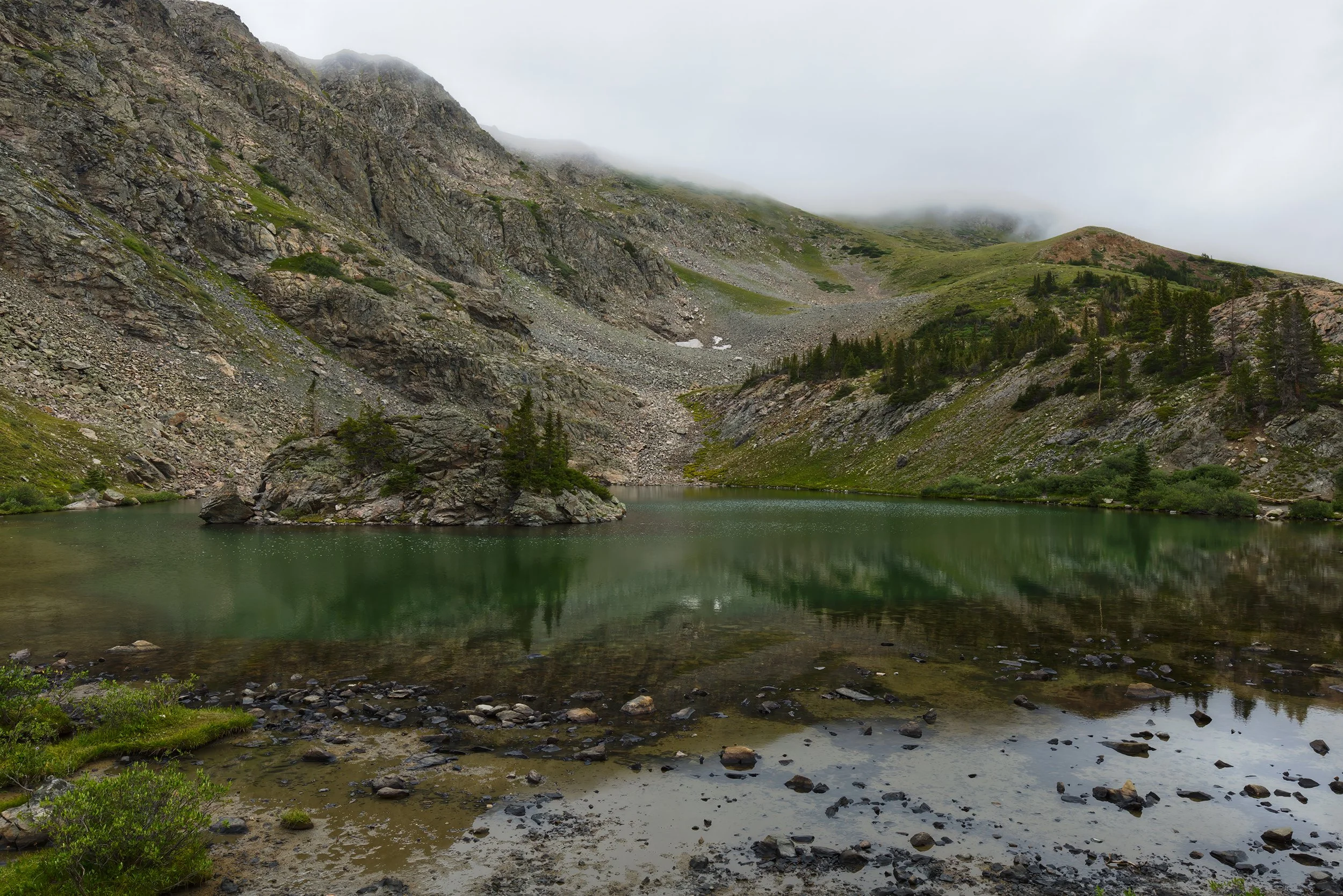 lost-lake-cottonwood-pass-colorado-alpine-lake-fog-summer-hike.jpg