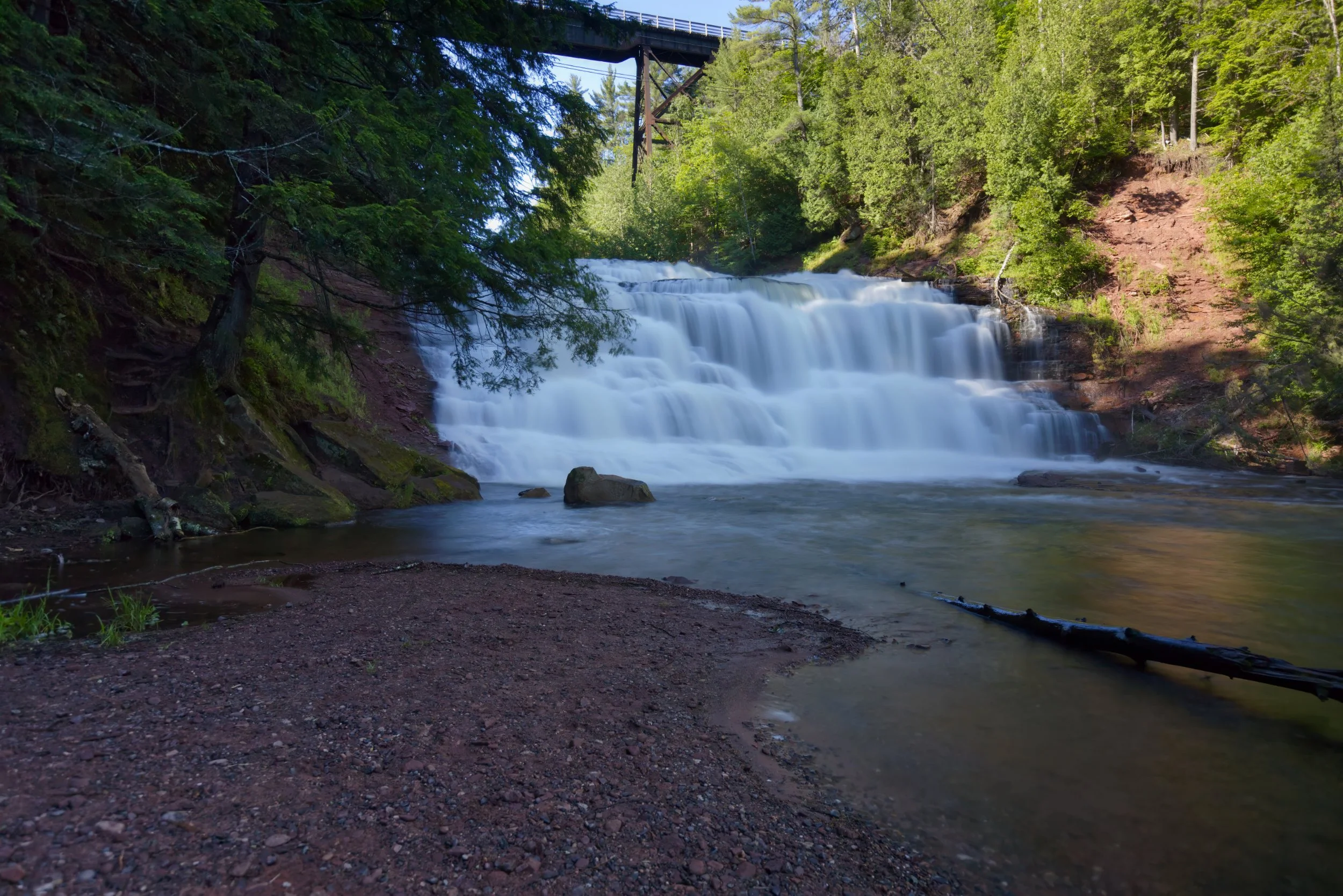 Hidden Falls Beneath the Railroad