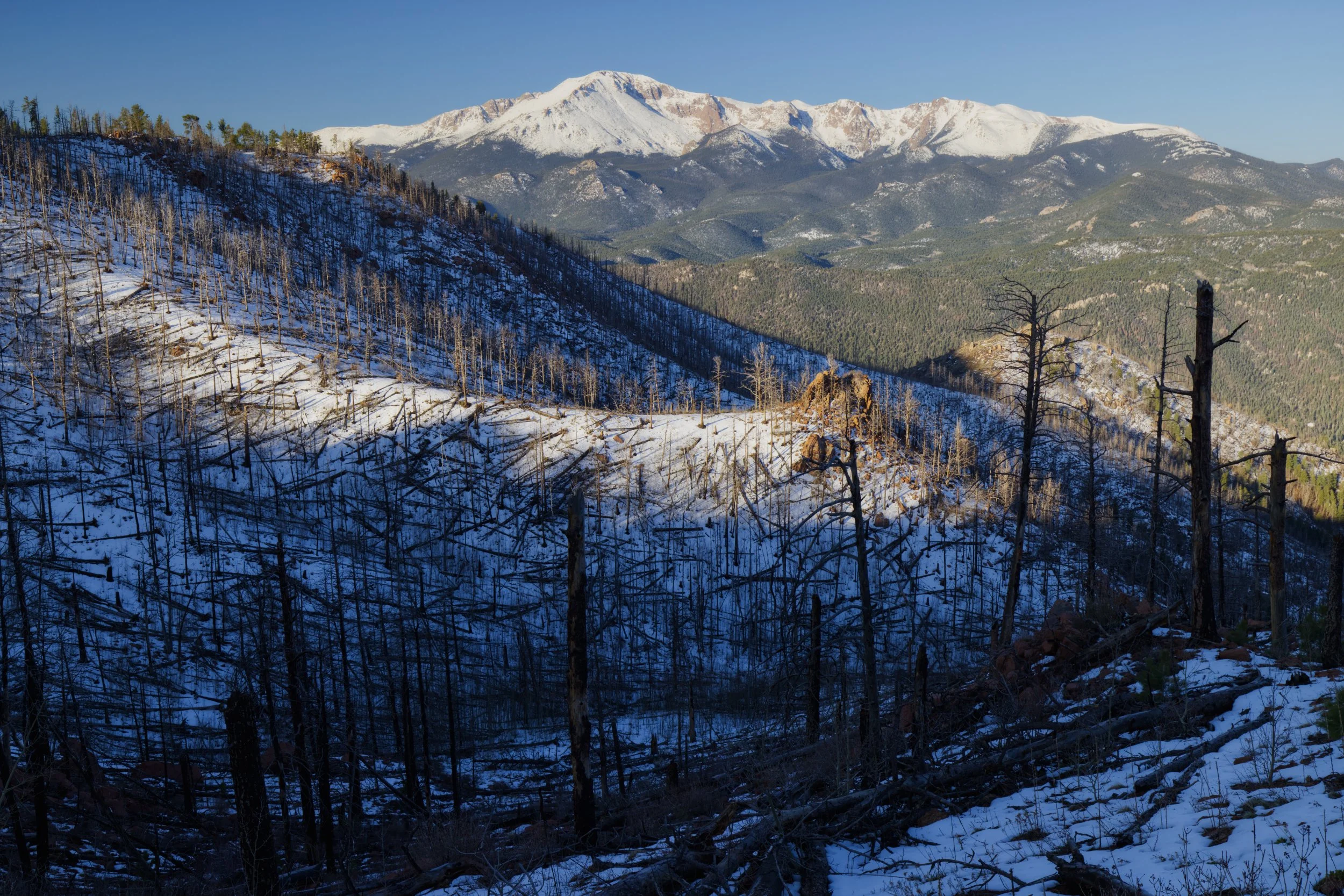 Fresh Snow on the Charred Lands