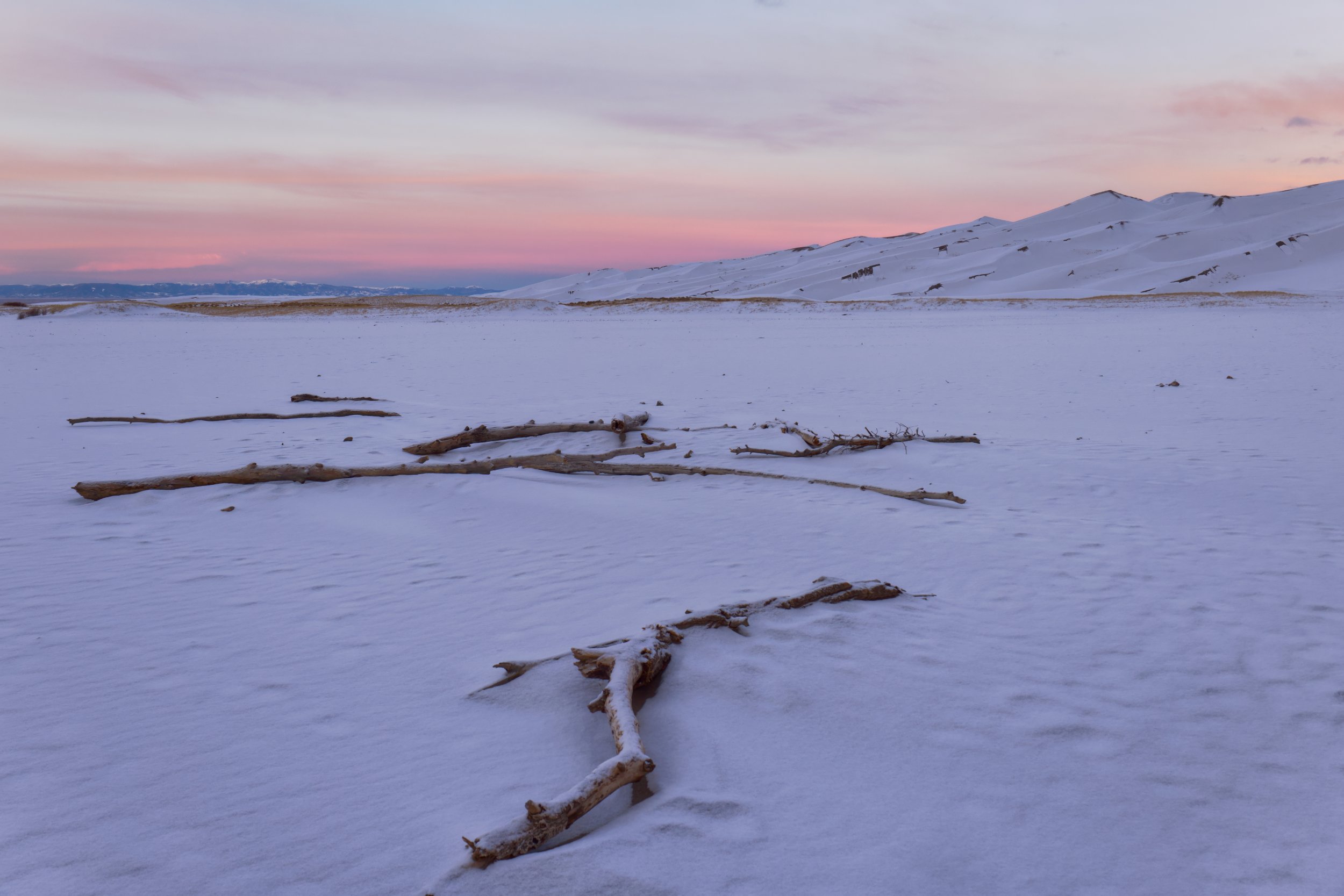 Snow in the Creekbed