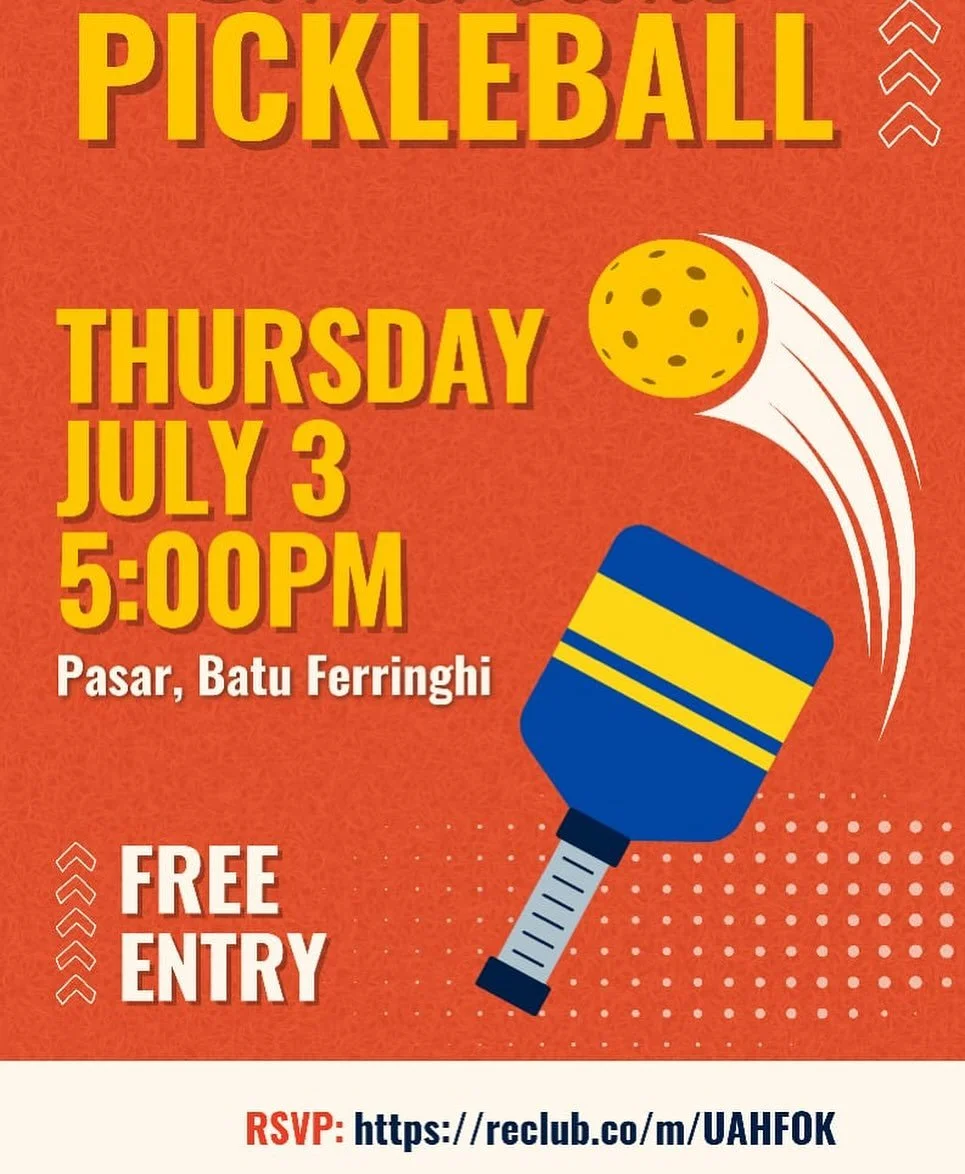 Sign up for Pickleball next Thursday 3rd July below
Limited spaces available!

https://reclub.co/m/UAHFOK
