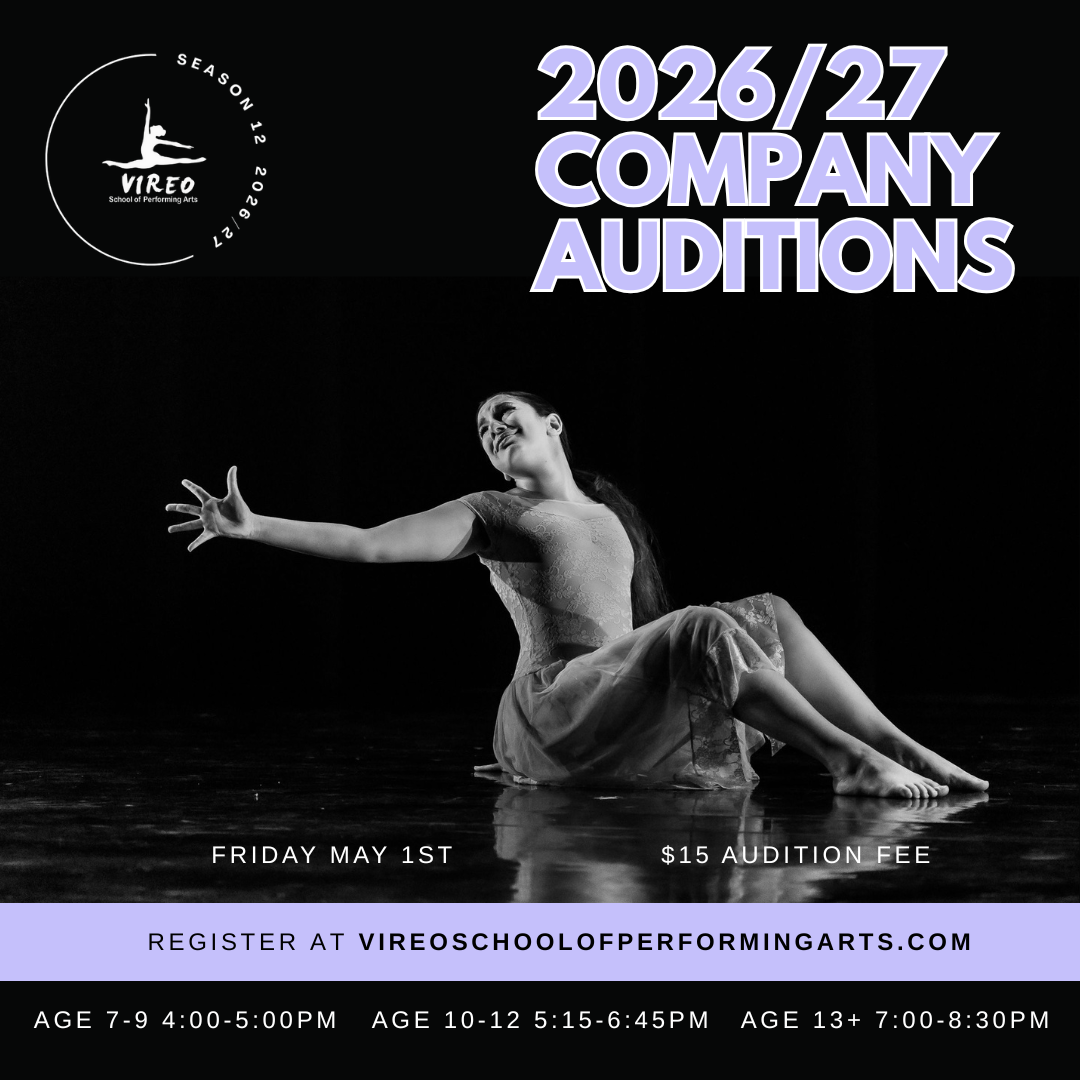 Company audition poster for 2026/27 year