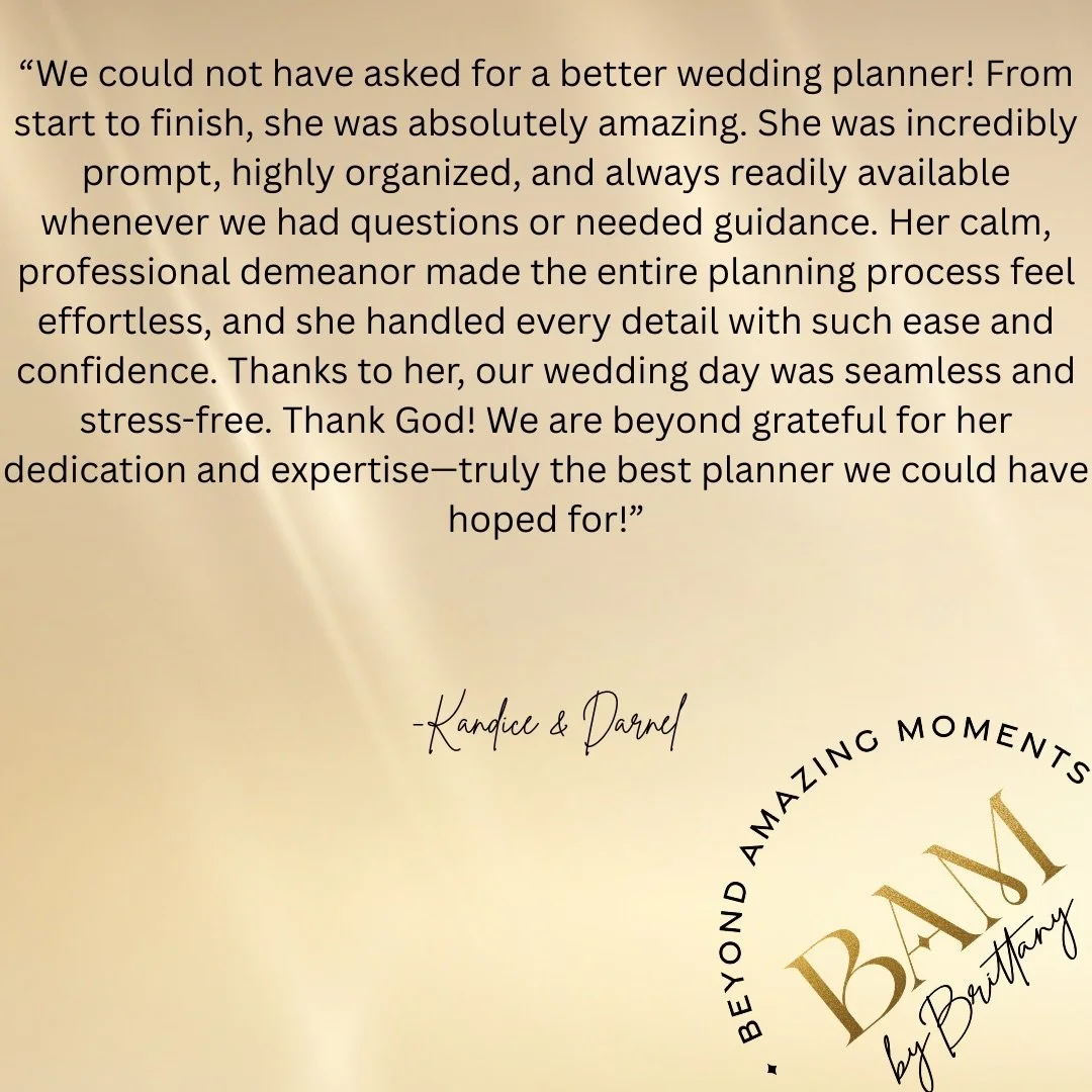One of the most meaningful compliments we receive isn&rsquo;t about the timeline, the logistics, or even the flawless execution.

It&rsquo;s hearing a client say:

✨ &ldquo;Our wedding day was seamless and stress free&rdquo;

Because that&rsquo;s wha