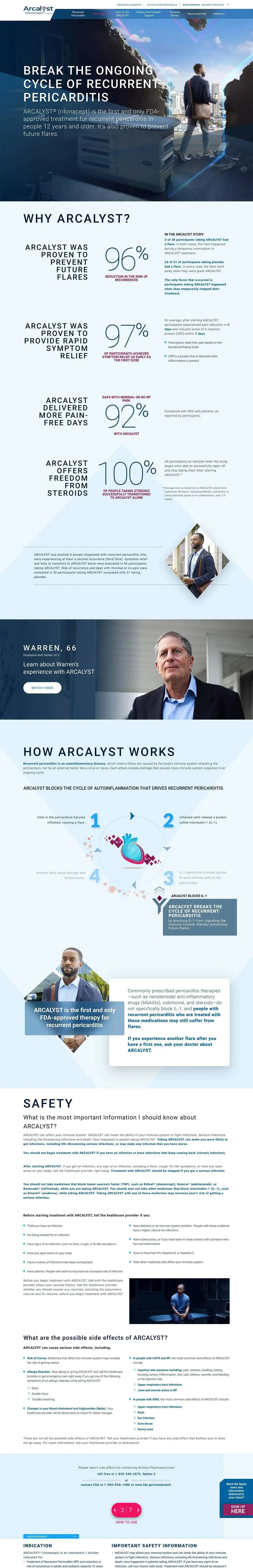 Bringing to life the design mockups from Arcalyst’s marketing partner, Kairos crafted a precise, mobile responsive Drupal build grounded in strong architecture, clean code, and subtle interactive cues for a polished user experience. We engineered an 