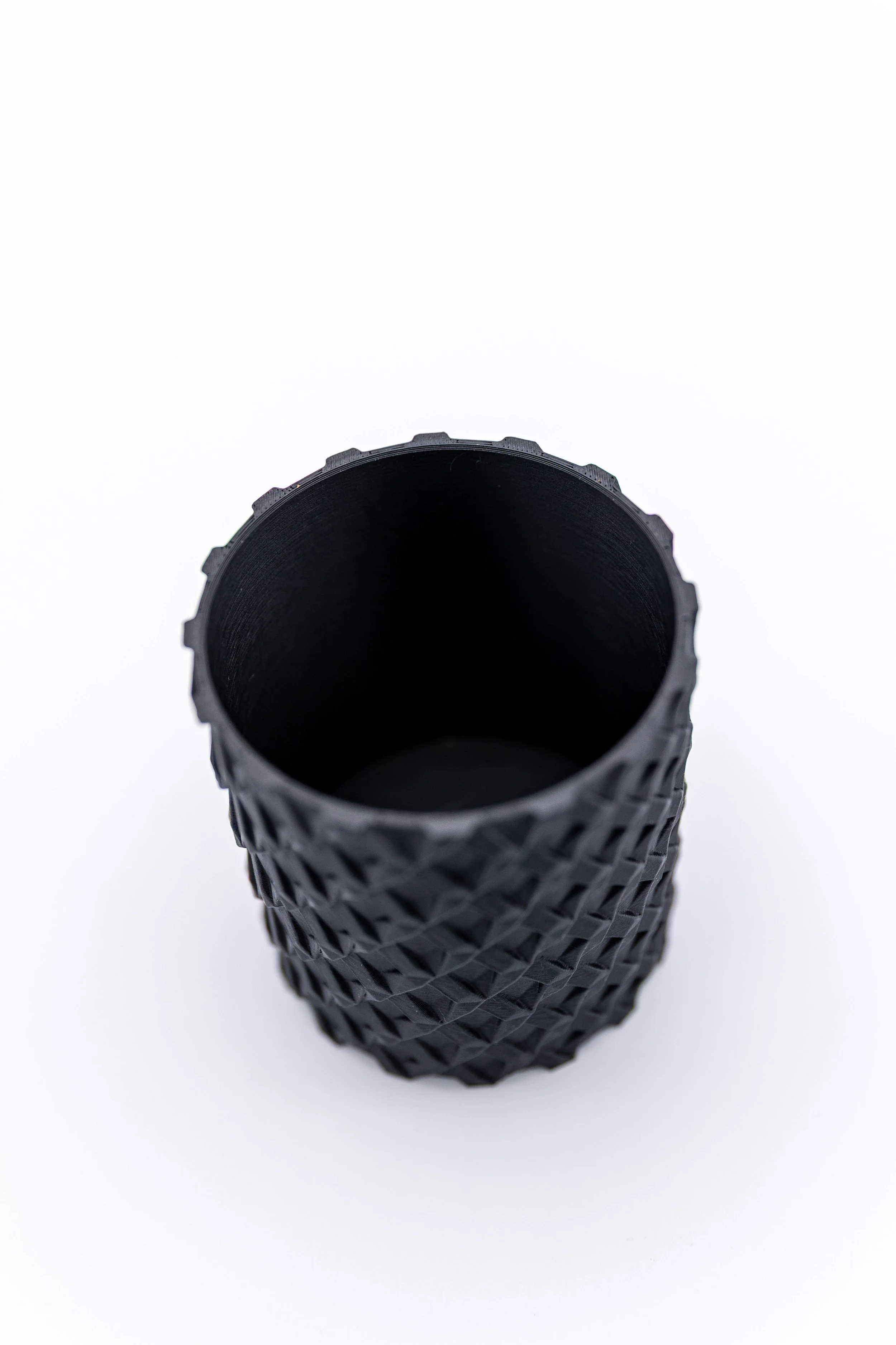 Overhead view of the Kenny Planter showing interior shape and texture.