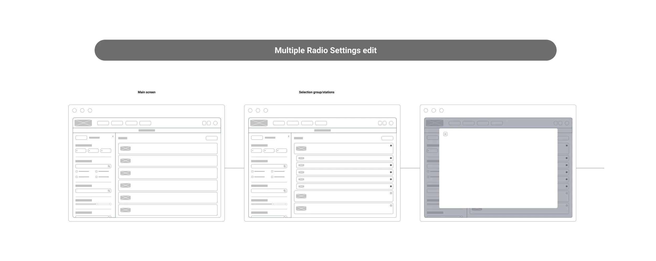 Low Fidelity Wireframes