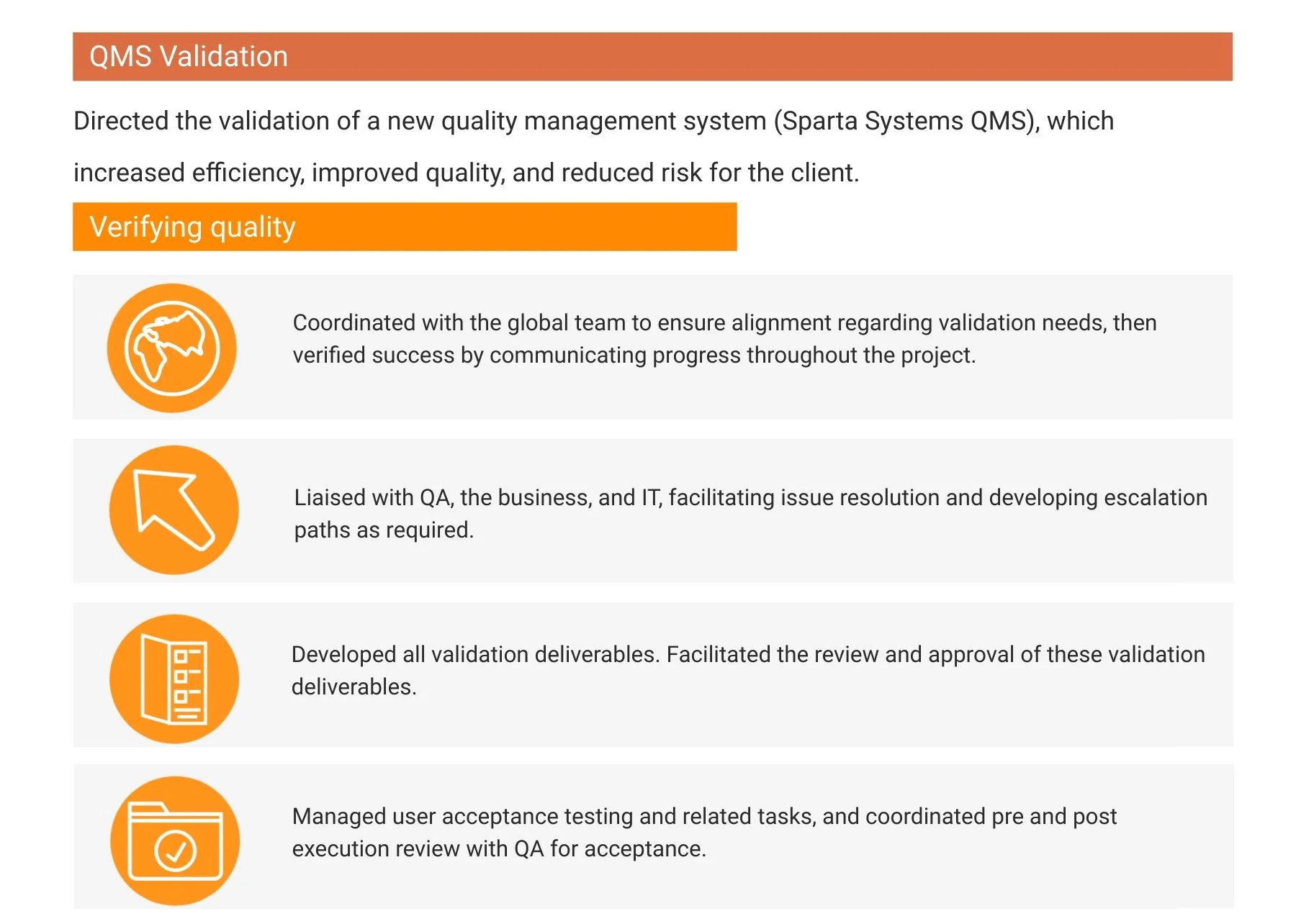 Qms Validation Process QMS Validation — Virtua Pharma Technology