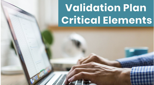 Critical Elements for Validation Plan