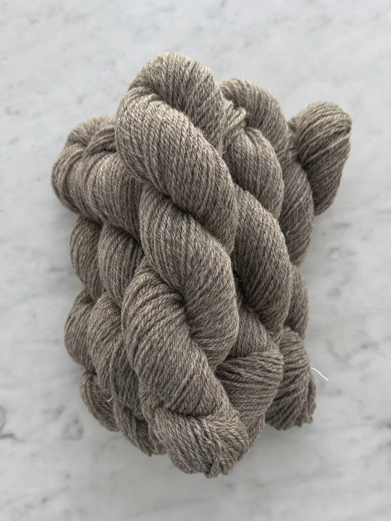 Gloria - DK weight, 200 yds, Natural Brown, Romney/CVM, 3-ply Yarn