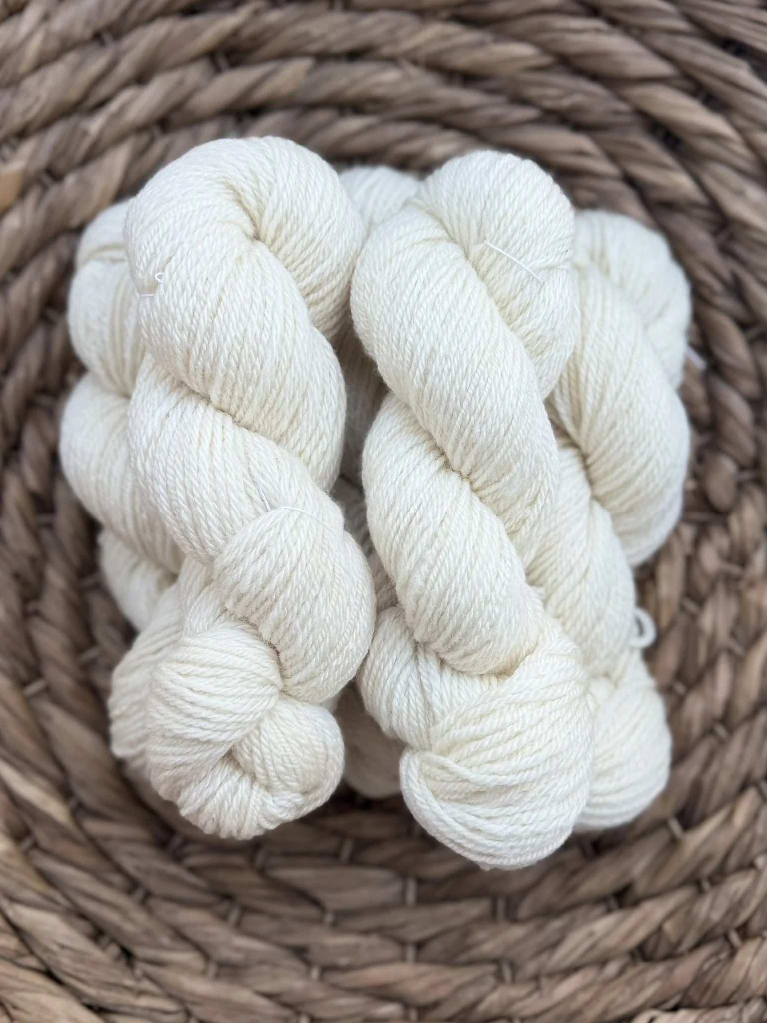 Evelyn -  Worsted weight, 3-ply, 100% Romney Wool Yarn, 200 yds.