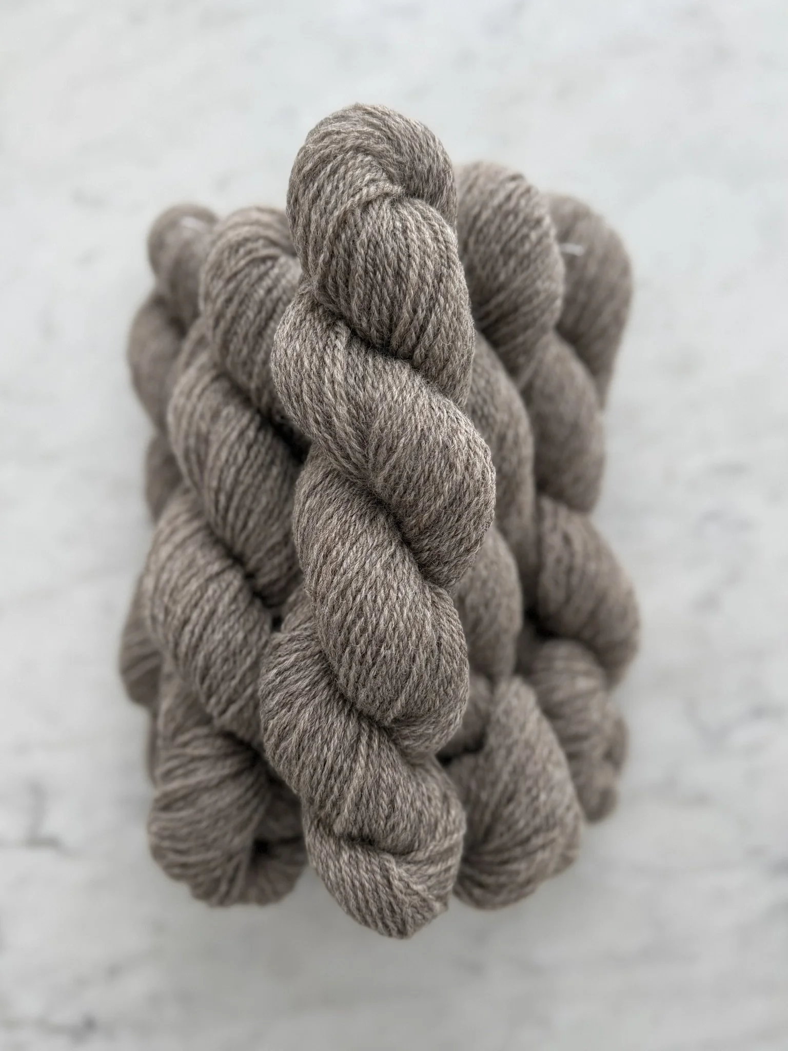 Ingrid - DK weight, 3-ply, 200 yds, Natural Brown, Romney Yarn