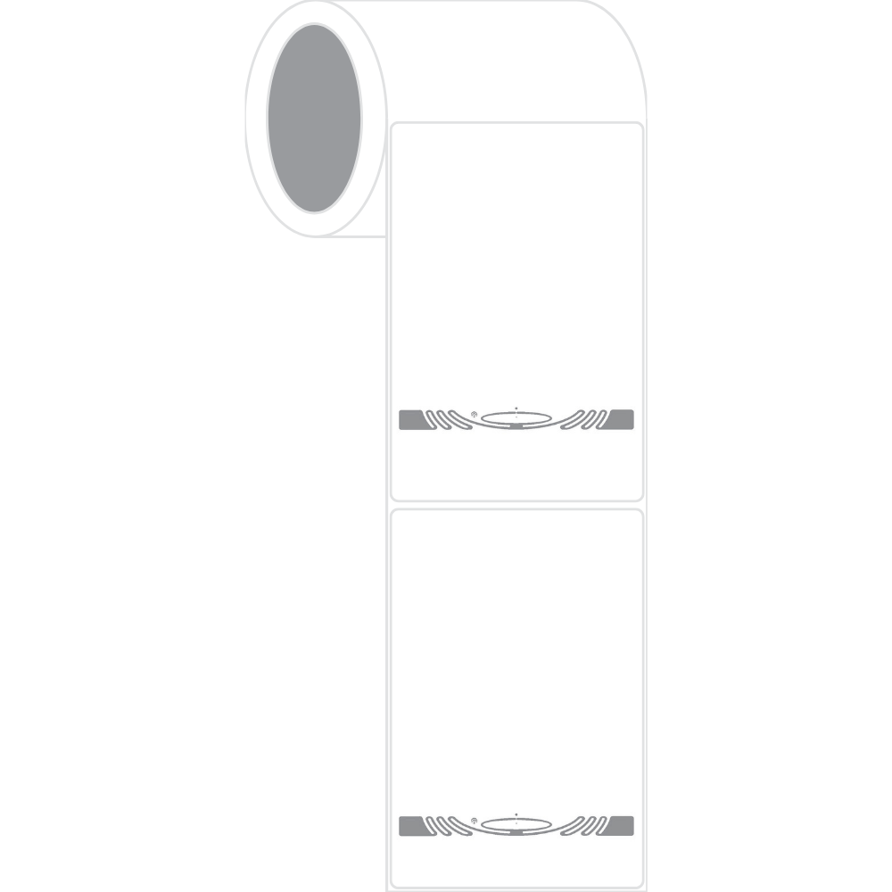 4" x  6"  Thermal Transfer Paper RFID Labels, TX9508du8 Inlay