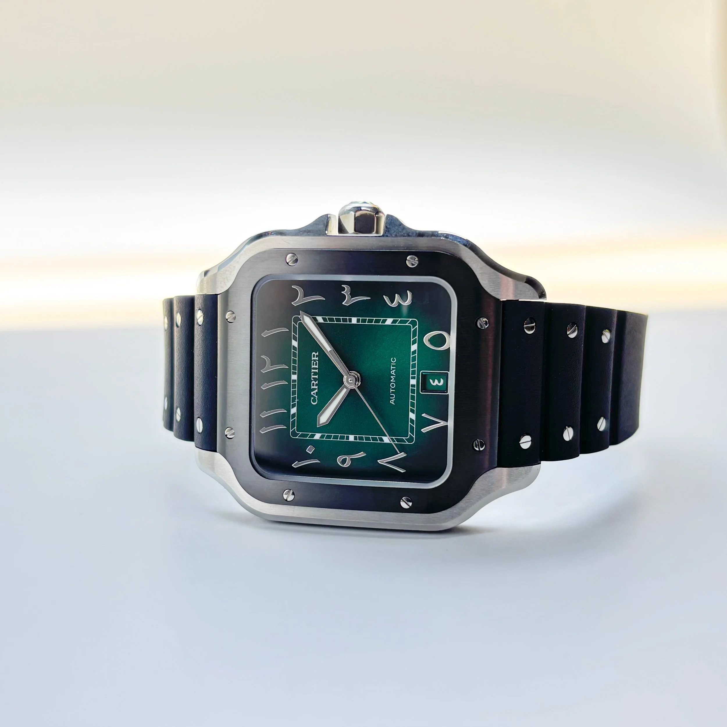 2025 Cartier Santos WSSA0055 40mm Green Arabic Dial