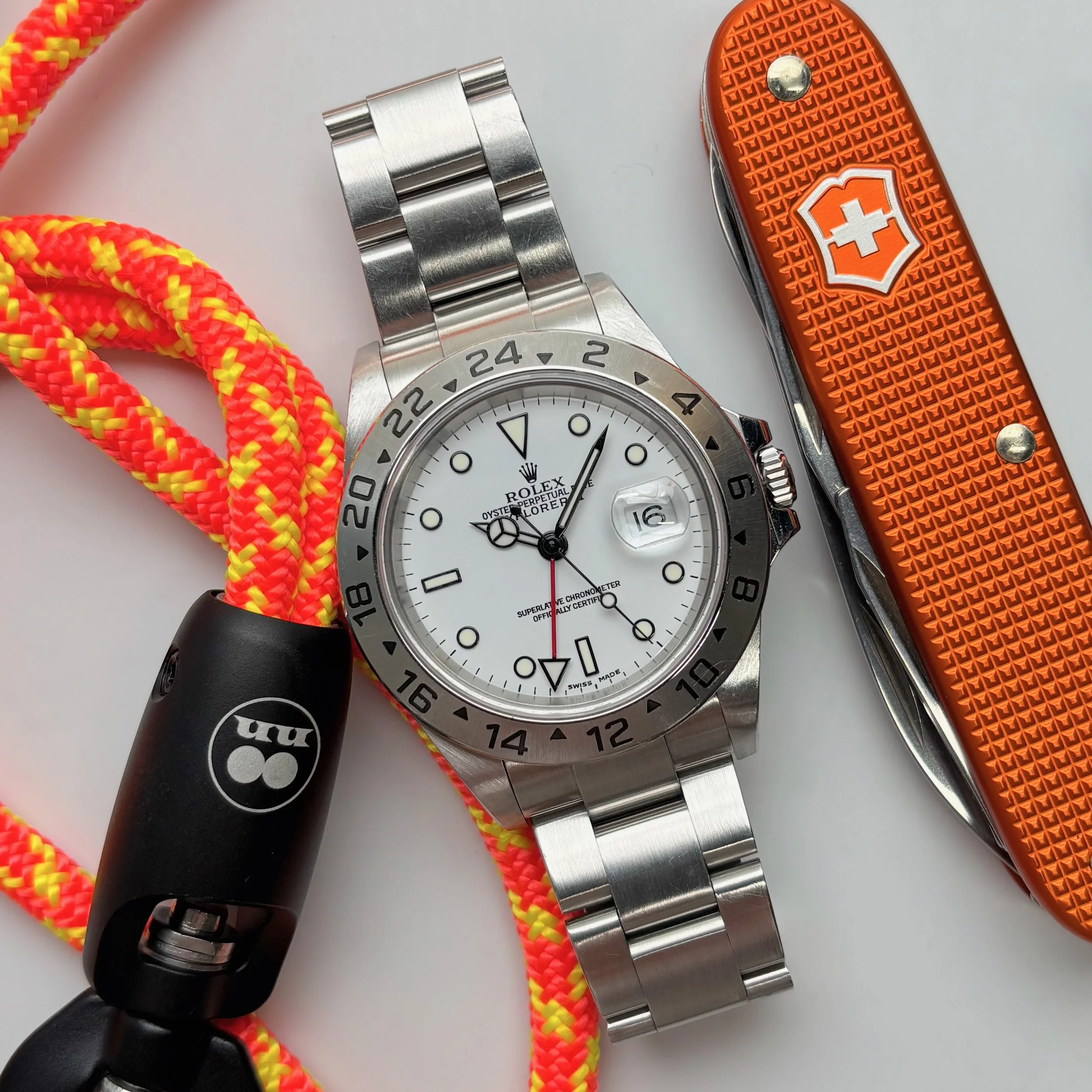 2004 Rolex Explorer II 16570 Polar White Dial