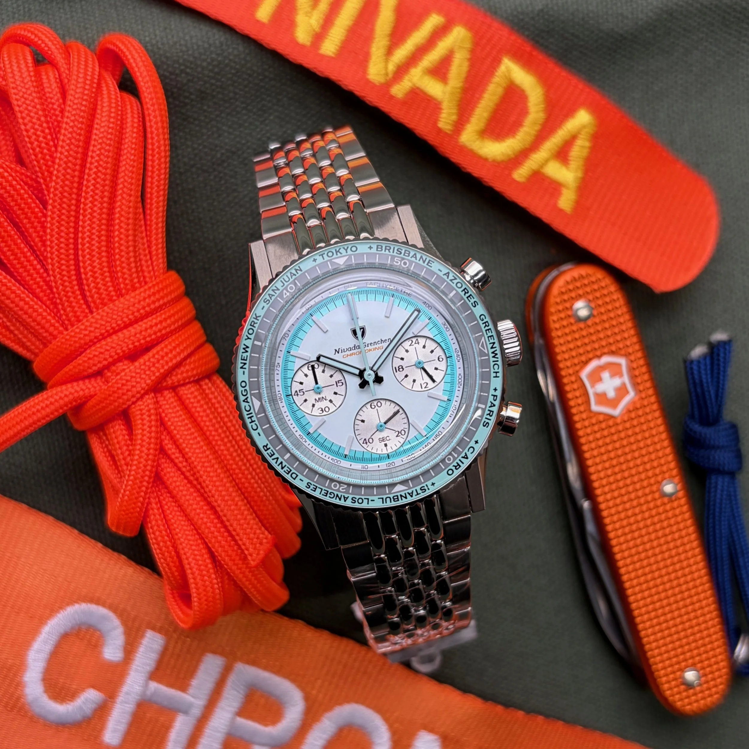 2026 Nivada Grenchen Chronoking Racing Grey 87056Q04