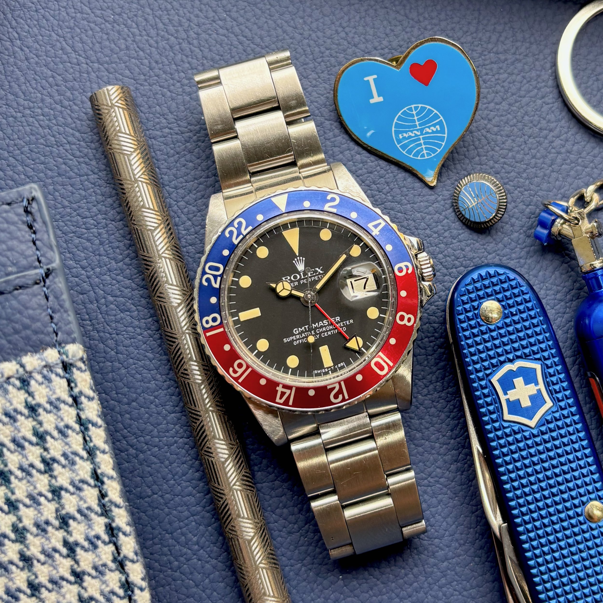 1978 Rolex GMT Master 1675 Pepsi Mk V Dial
