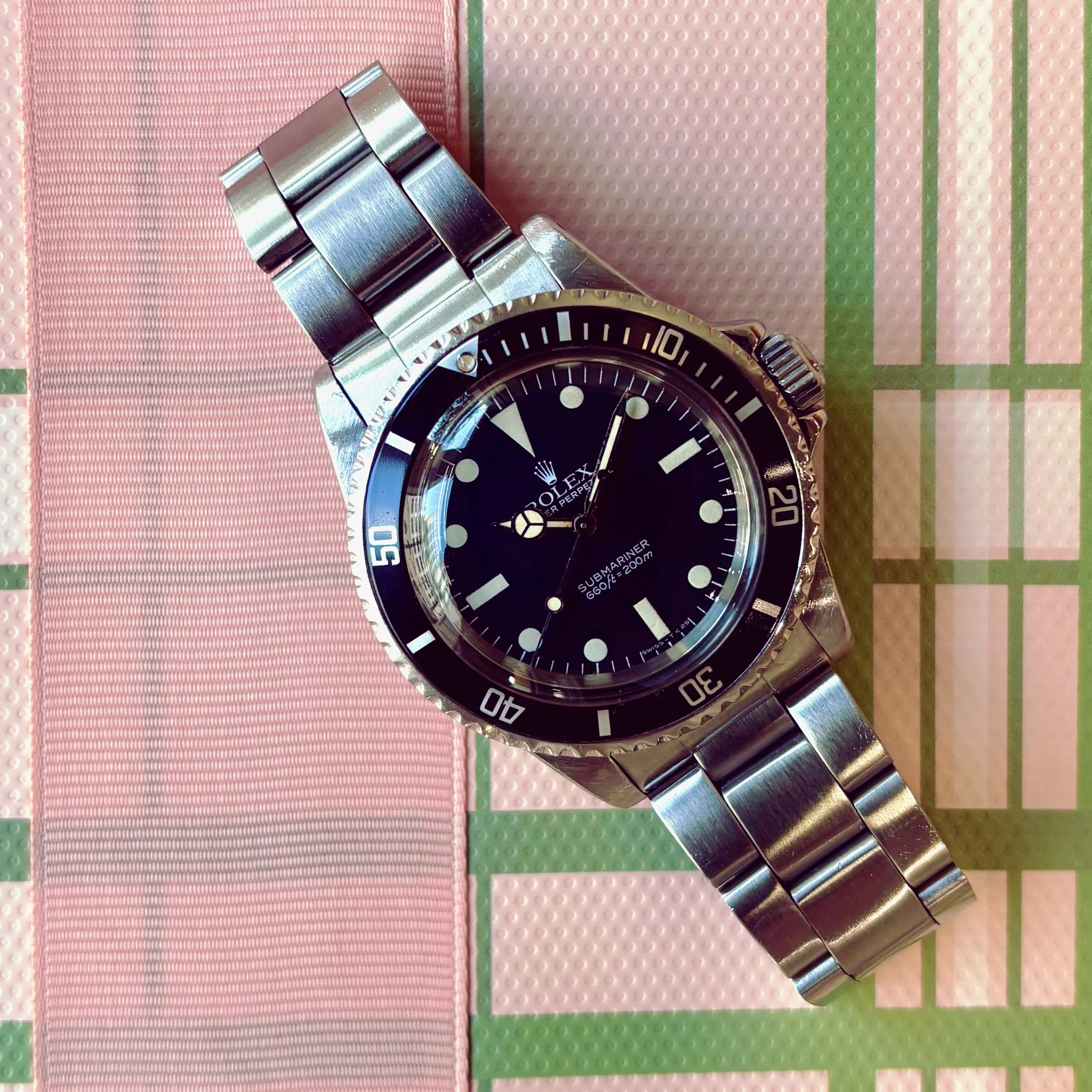 1983 Rolex Submariner 5513 Mark V Maxi Dial