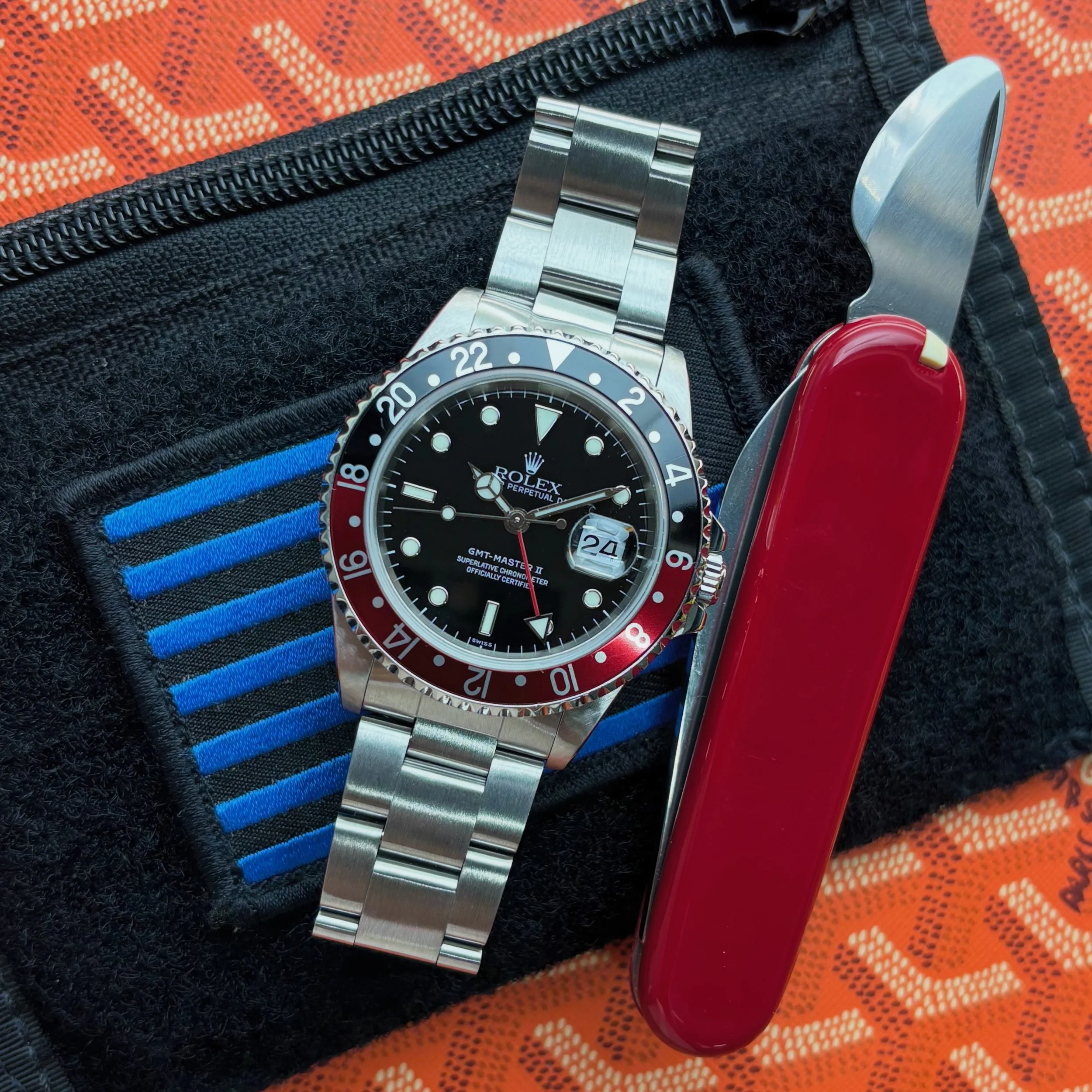1999 Rolex GMT Master II 16710 Coke Black Swiss Only Dial