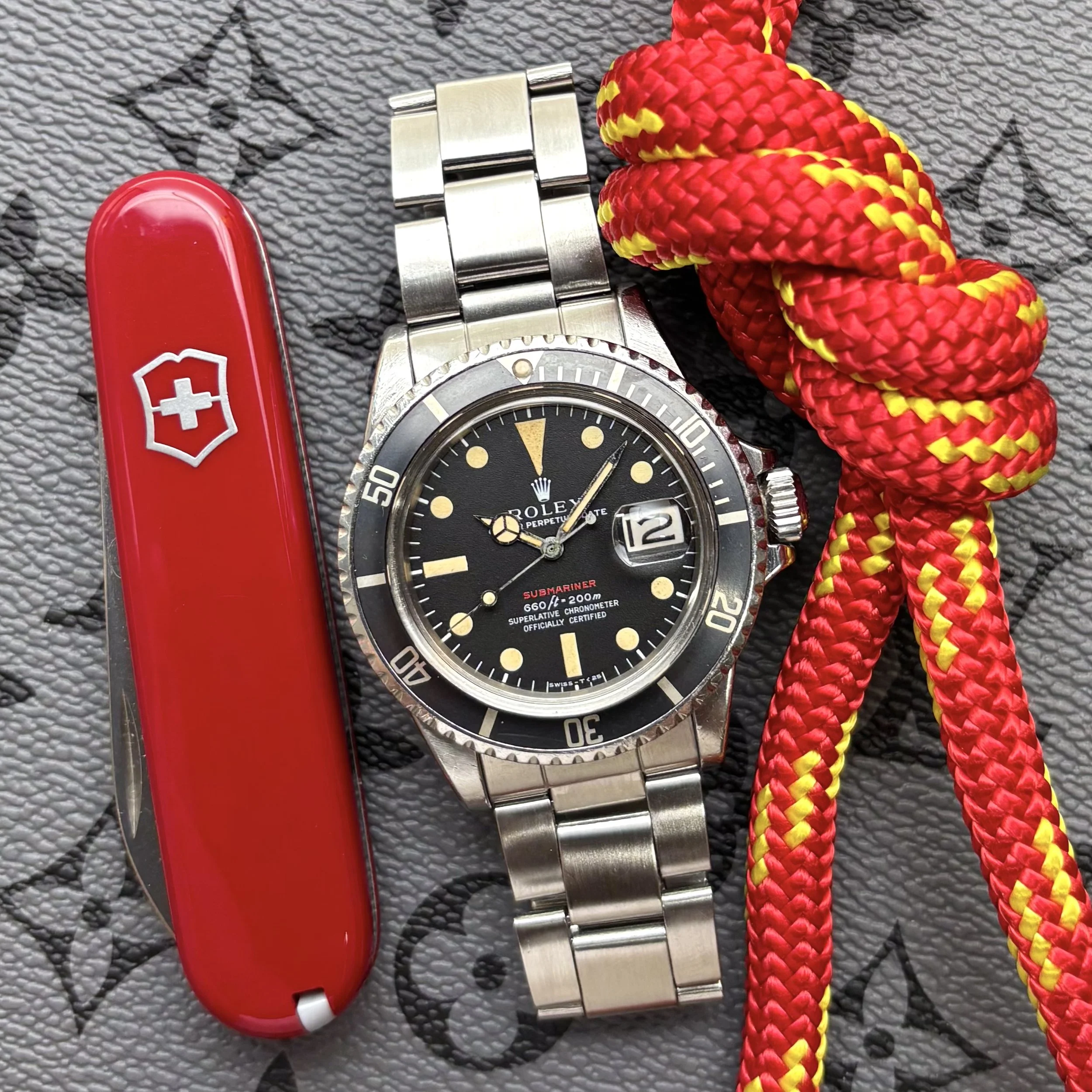 1971 Rolex Red Submariner Date 1680 Mark IV Dial