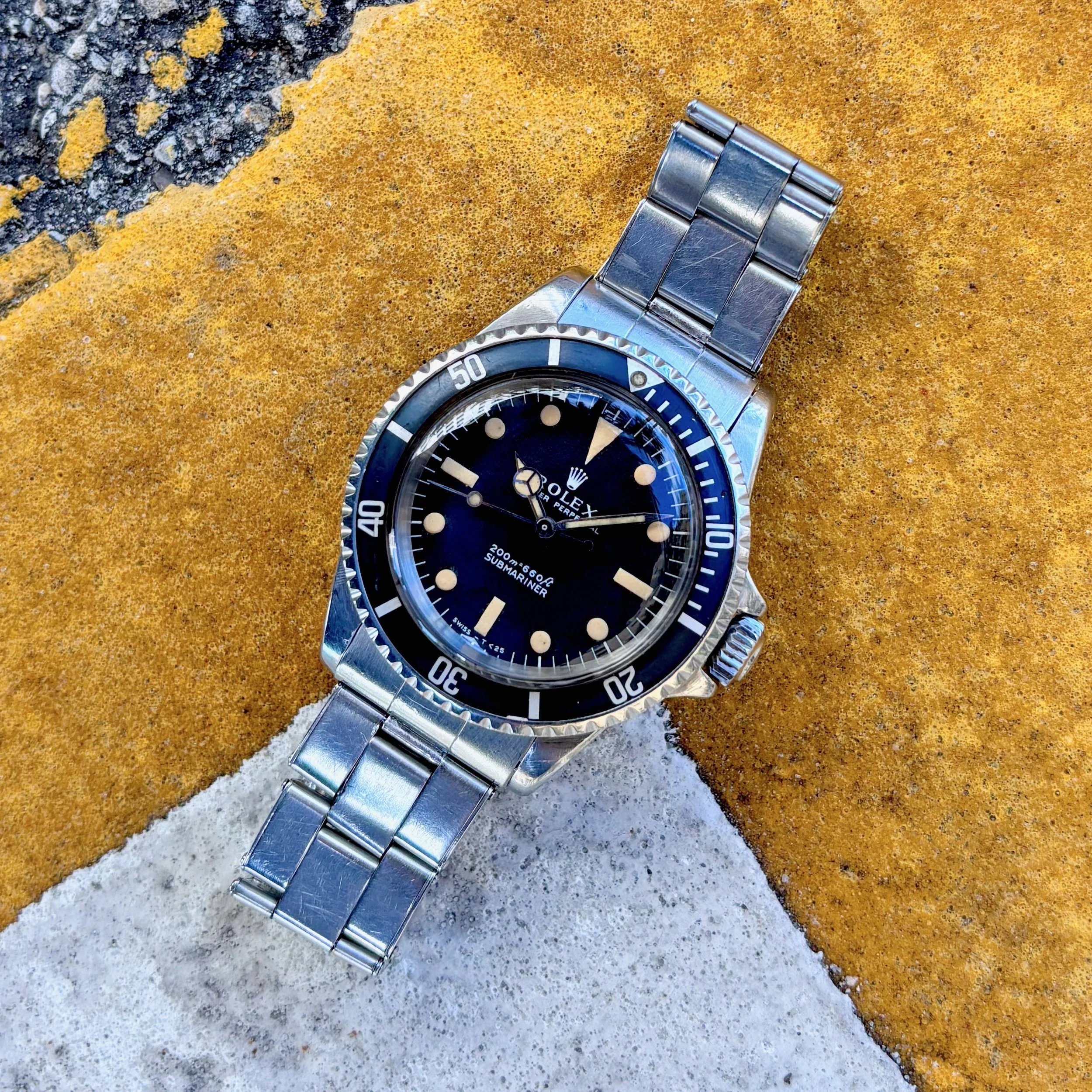 1967 Rolex Submariner 5513 Matte Meters First Zinc Sulfide Dial