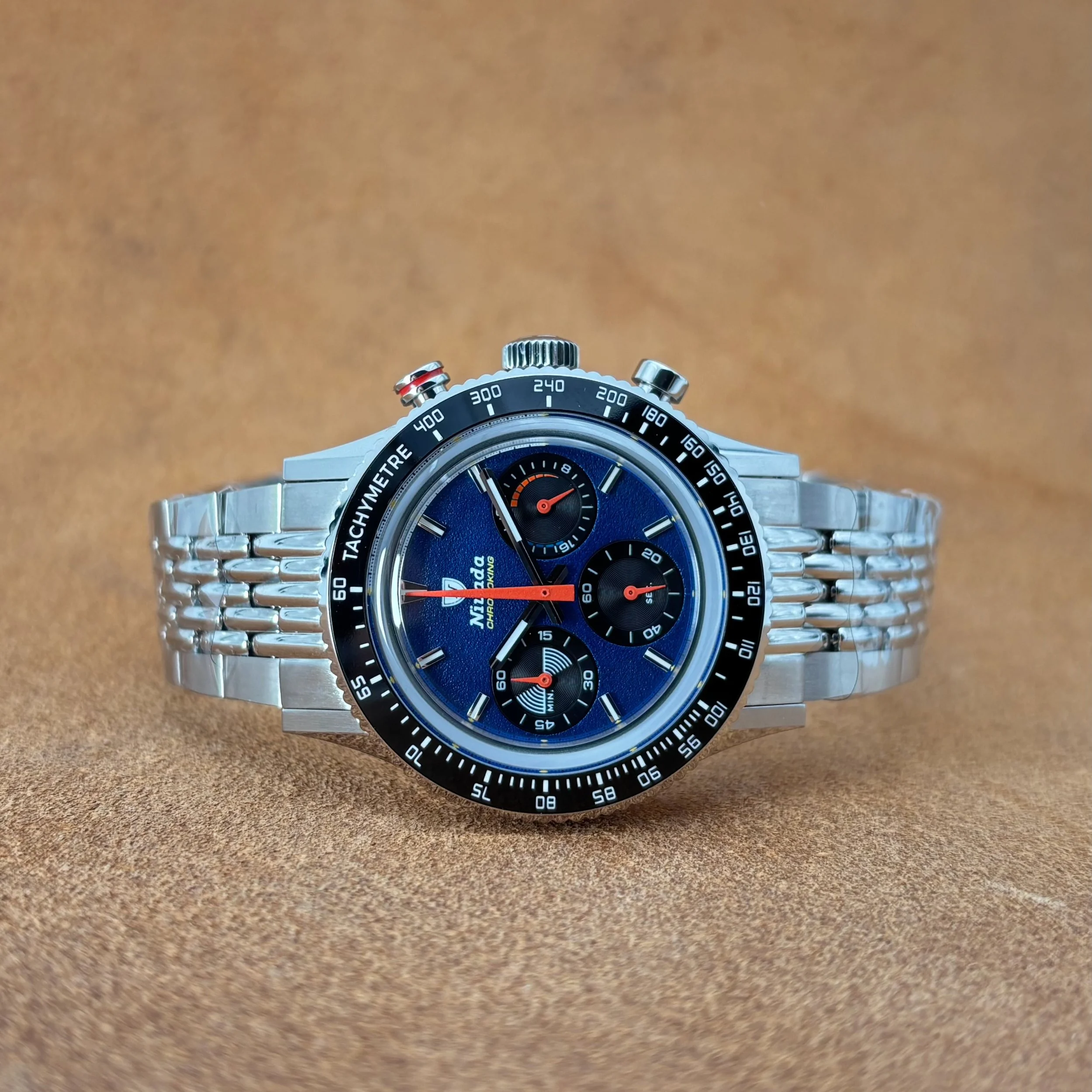 2026 Nivada Grenchen Chronoking Mecaquartz Racing Blue